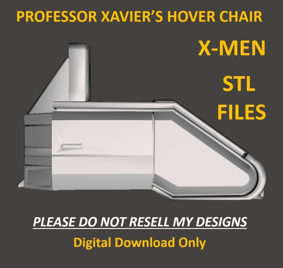 Professor Xavier Hover Chair STL 3D model 3D printable CGTrader
