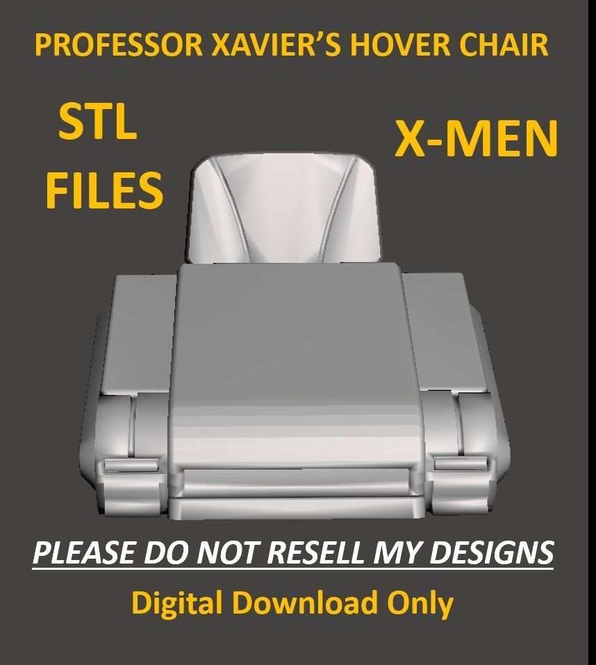 Professor Xavier Hover Chair STL 3D model 3D printable CGTrader