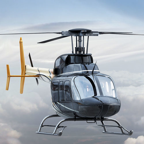 Bell 407 Black 3D model