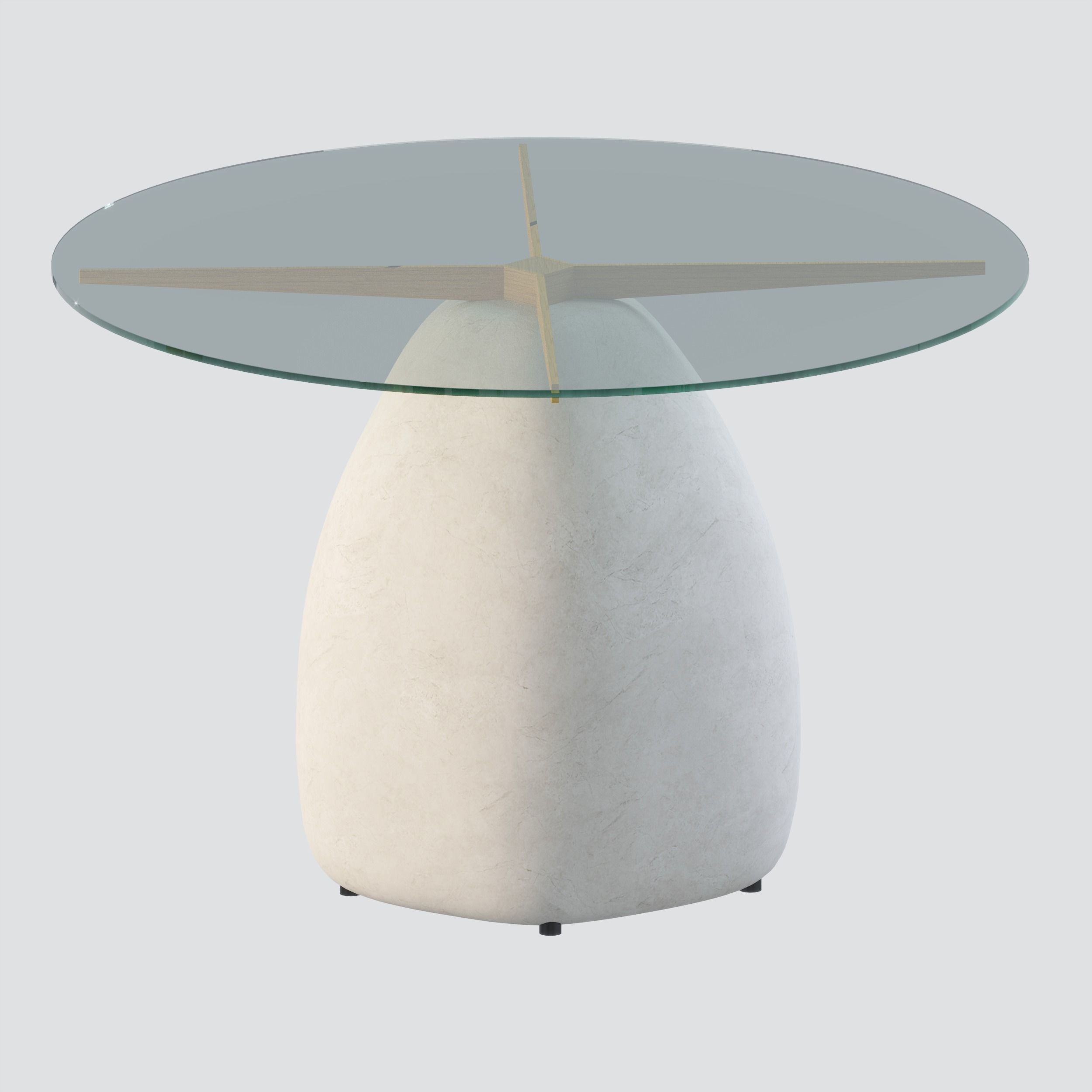 STONE GREY DINING TABLES CB2 3D model CGTrader