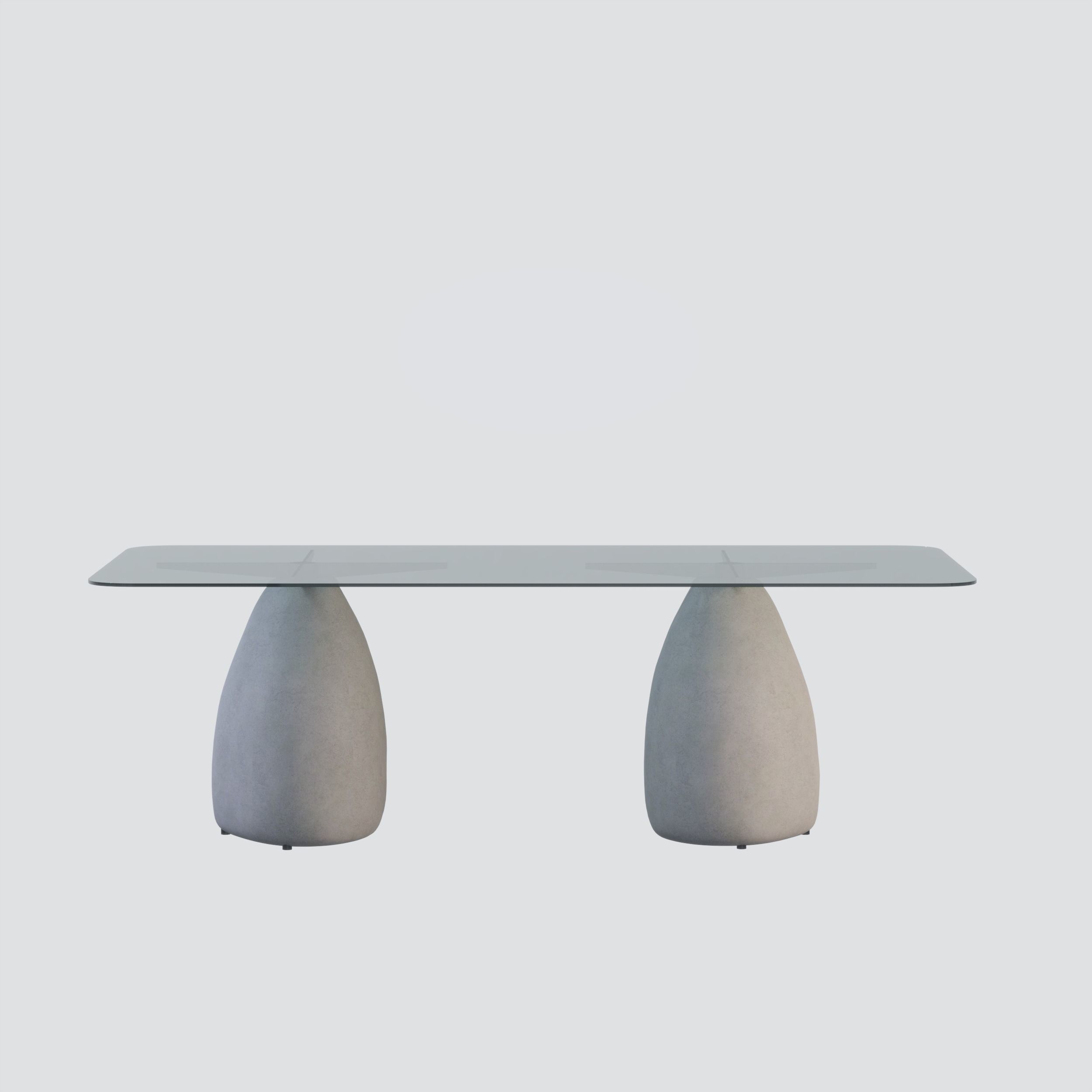 STONE GREY DINING TABLES CB2 3D model CGTrader