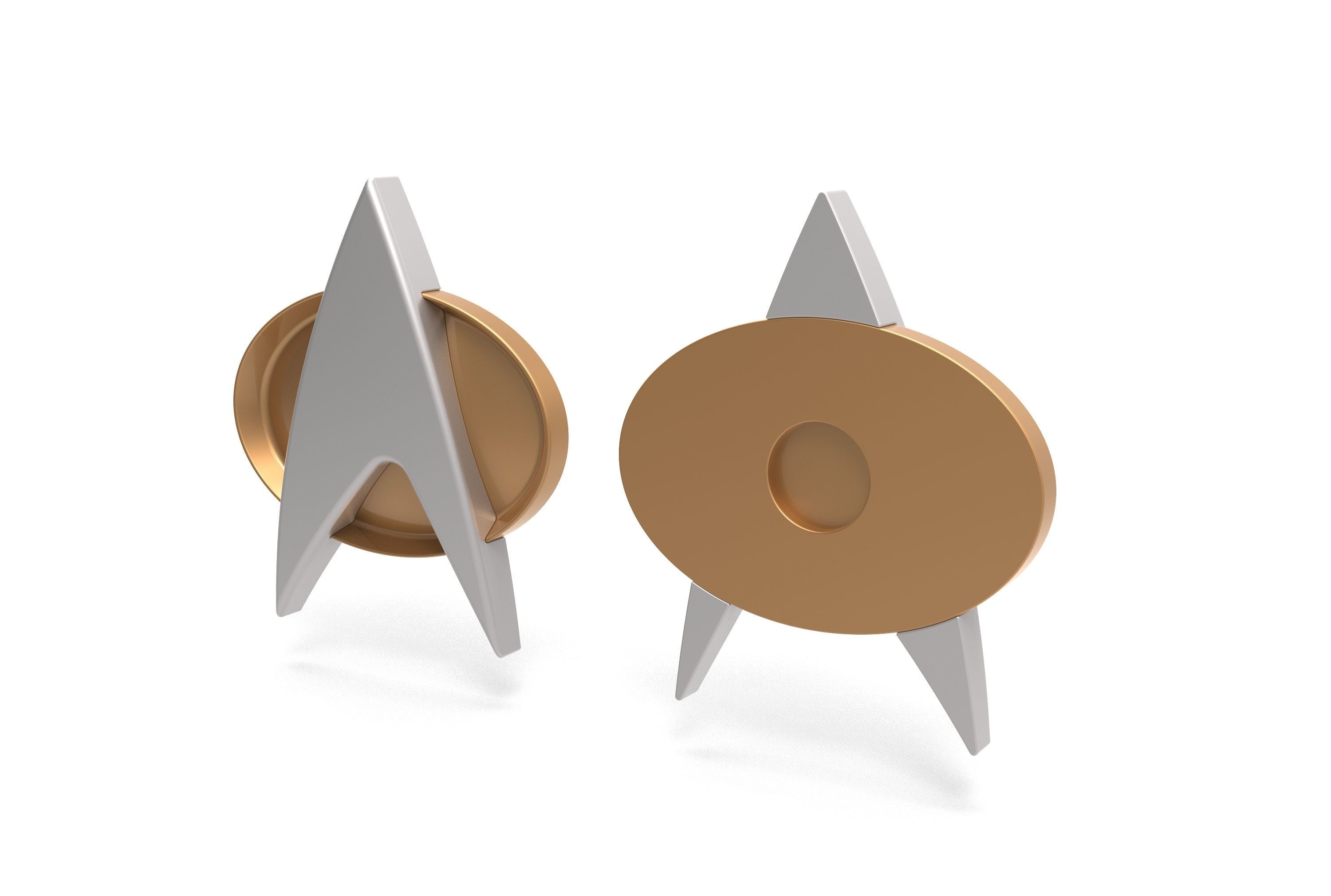 Star Trek Badges 3D model 3D printable | CGTrader