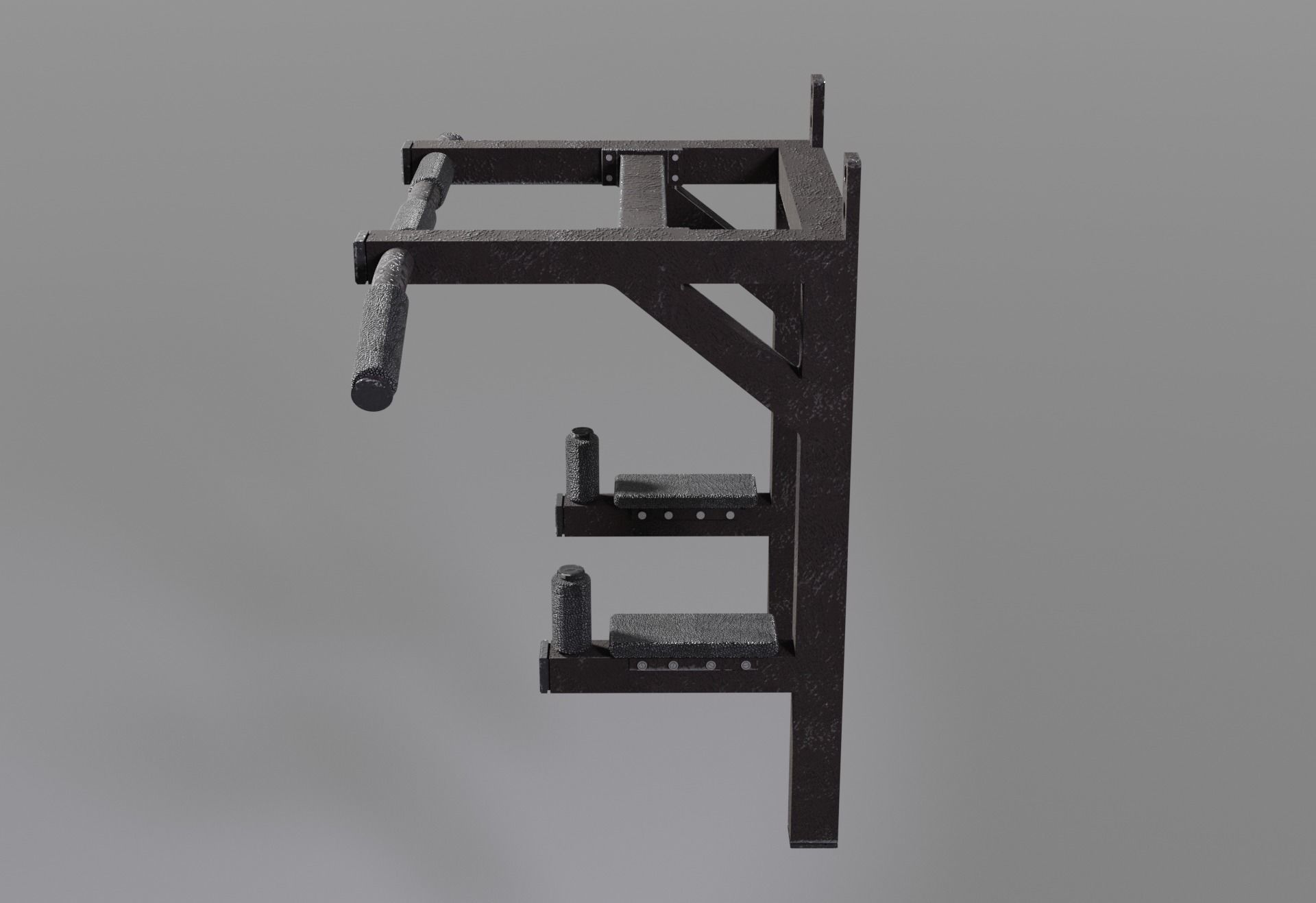 3D model Metal horizontal bar wall mounted VR / AR / lowpoly CGTrader