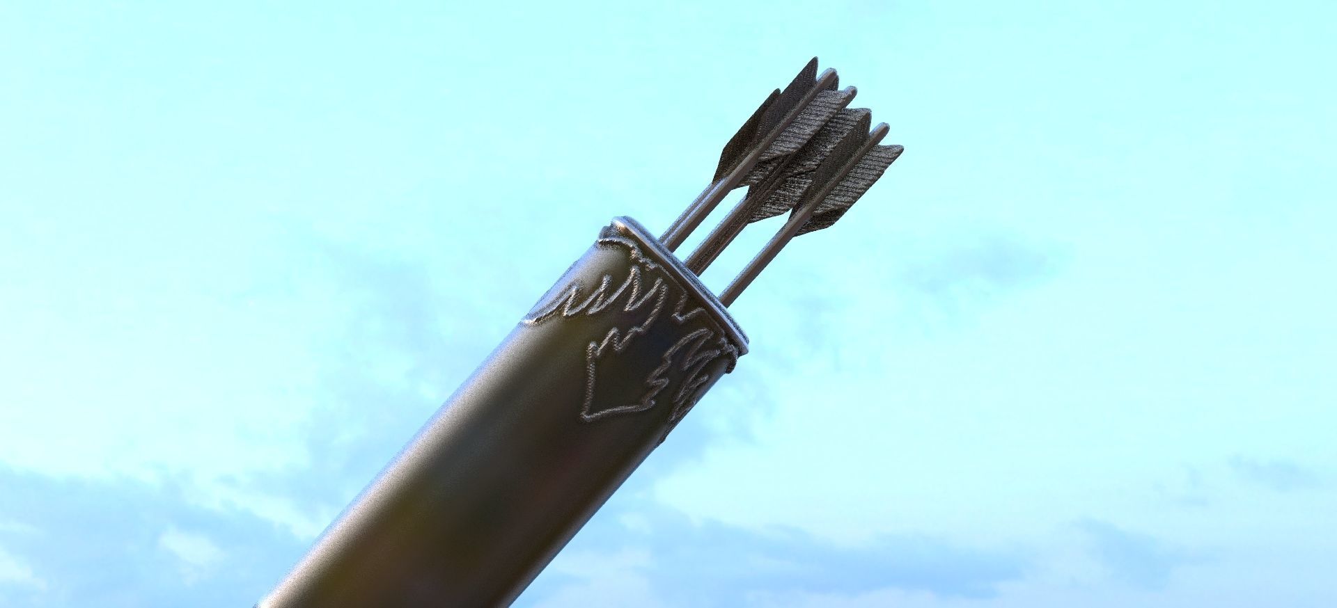 Arrows in Quiver 3D model CGTrader