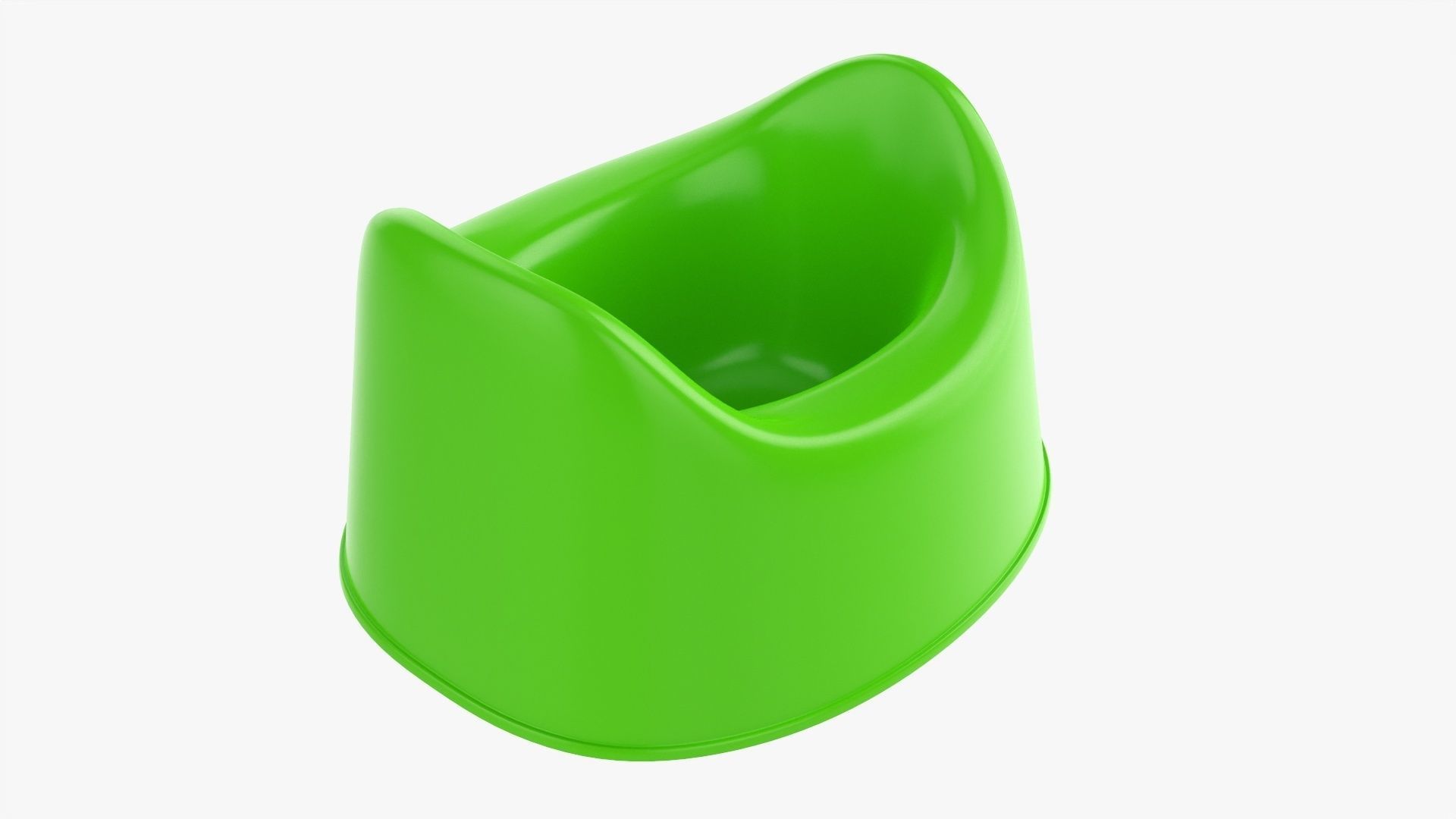 Child plastic toilet pot 3D model CGTrader