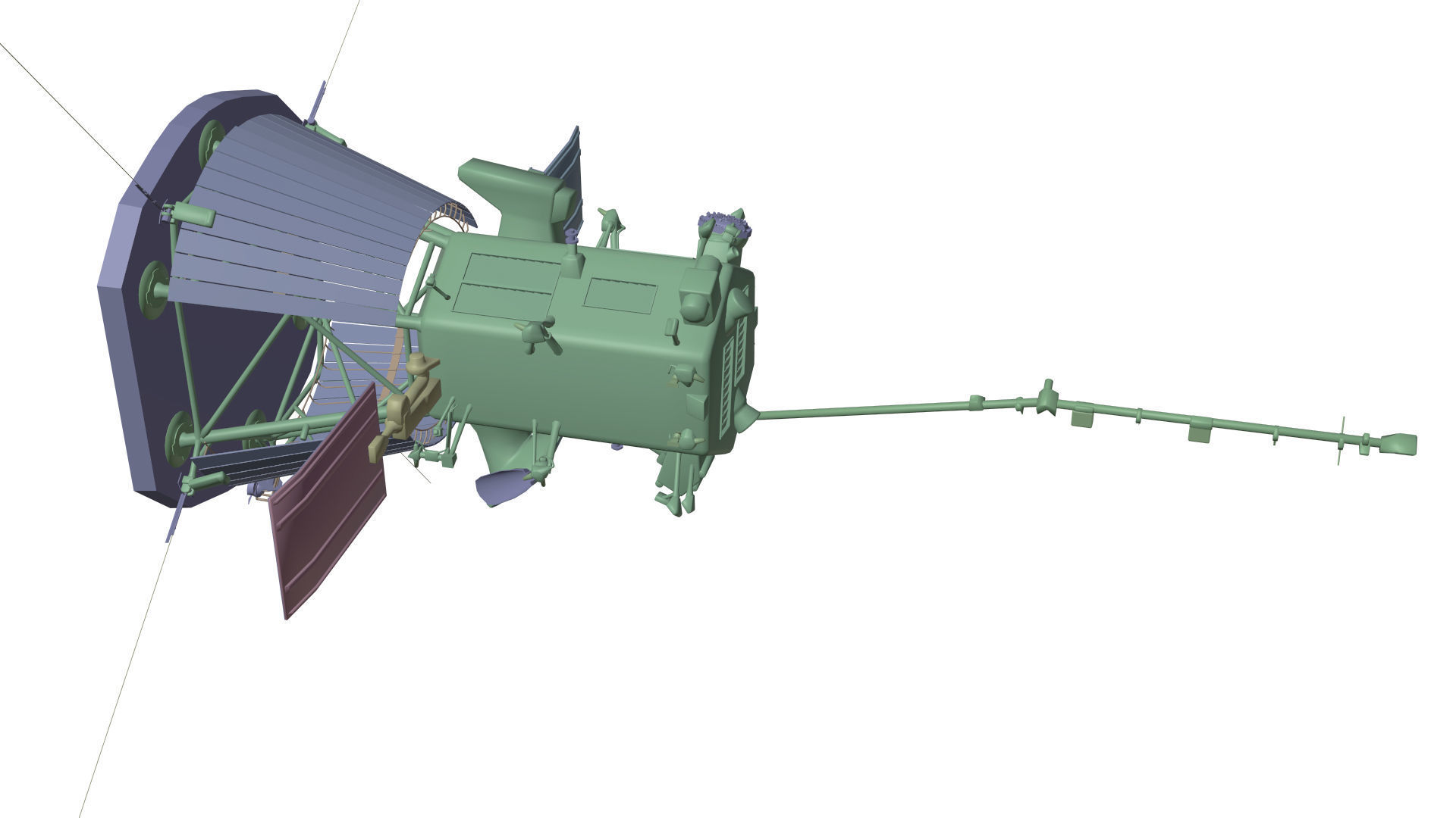 3D model Parker-Solar-Probe spacecraft VR / AR / low-poly | CGTrader