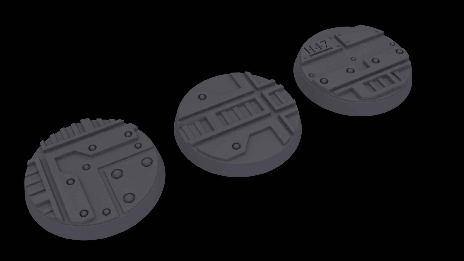 Necromunda - 25mm Bases 3D model 3D printable | CGTrader