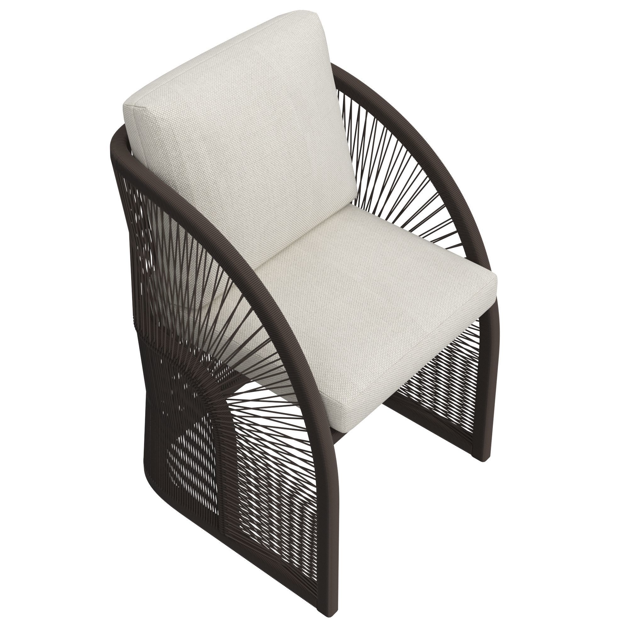 Restoration Hardware Pavona Chair Trento Travertine Dining Table 3D