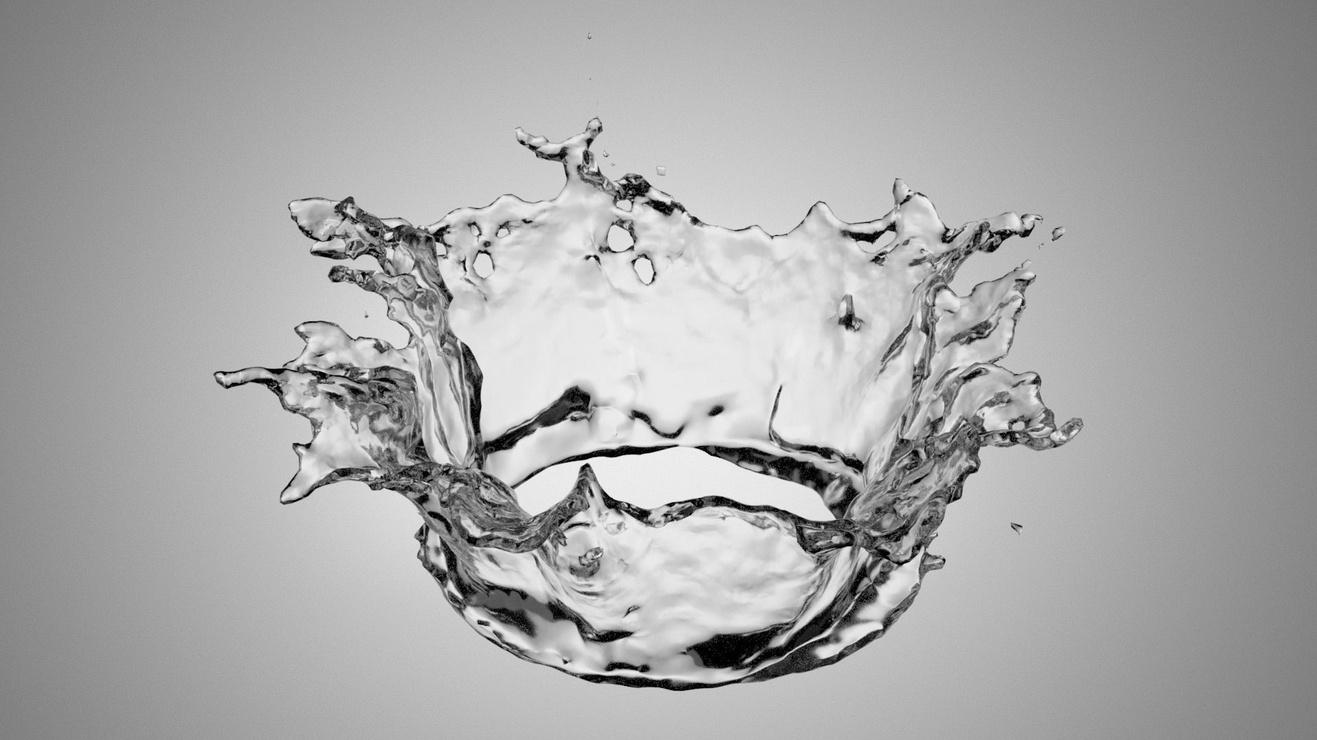 3D Splash Water 3D model CGTrader