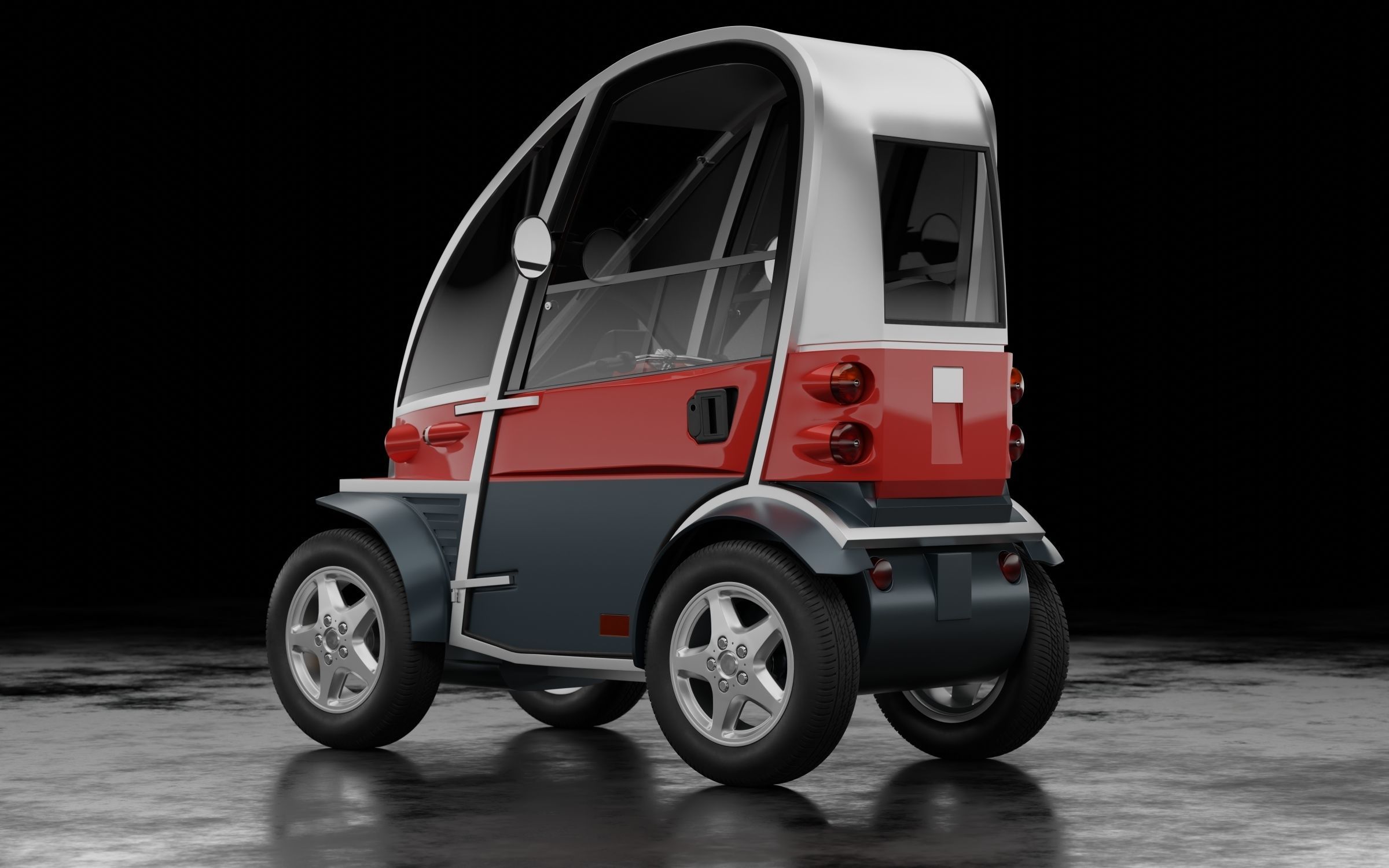 Kyburz PLUS II Swiss electric vehicle 3D model CGTrader