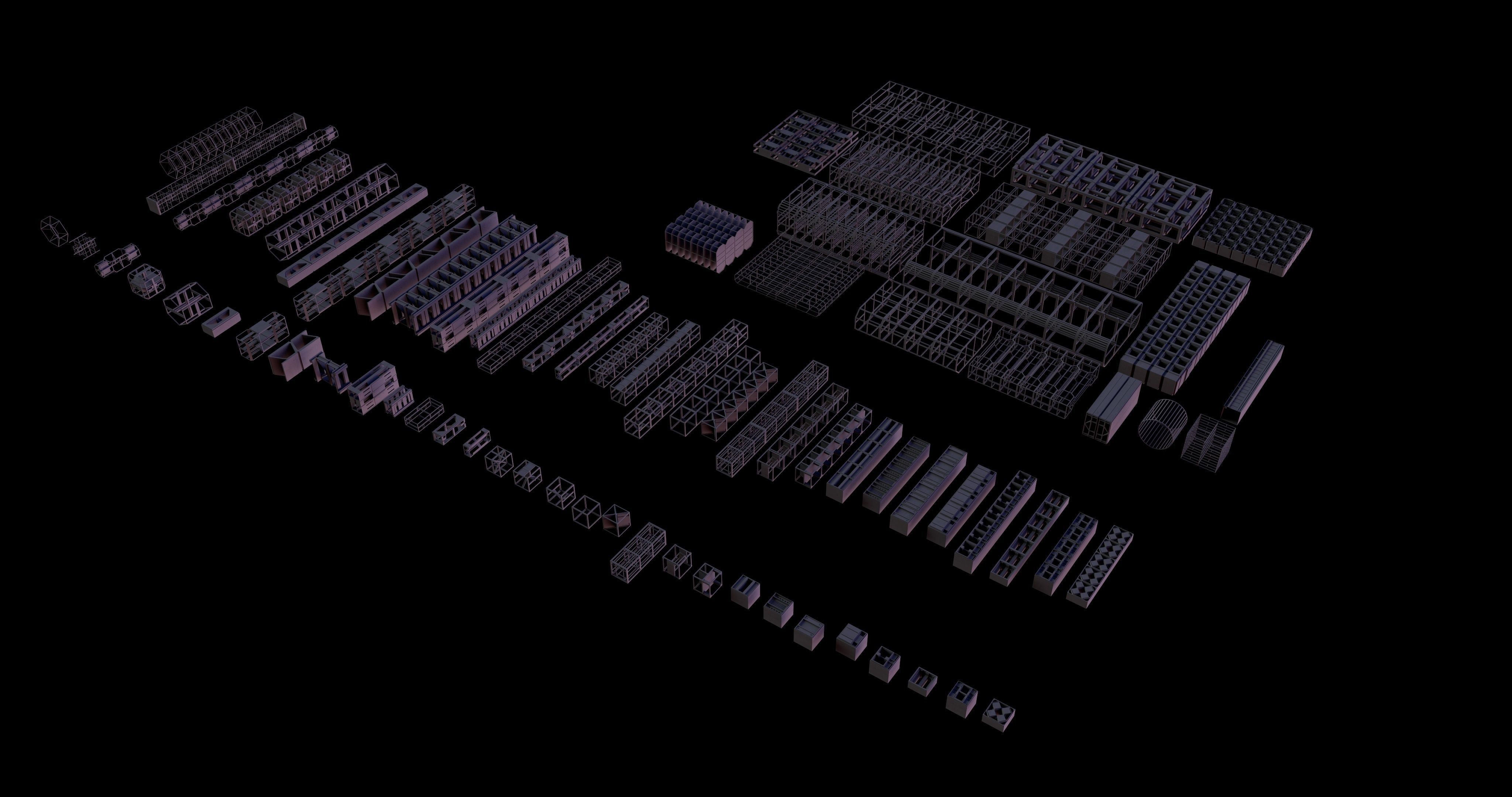 3D model METAL STRIP Kitbash VR / AR / low-poly | CGTrader