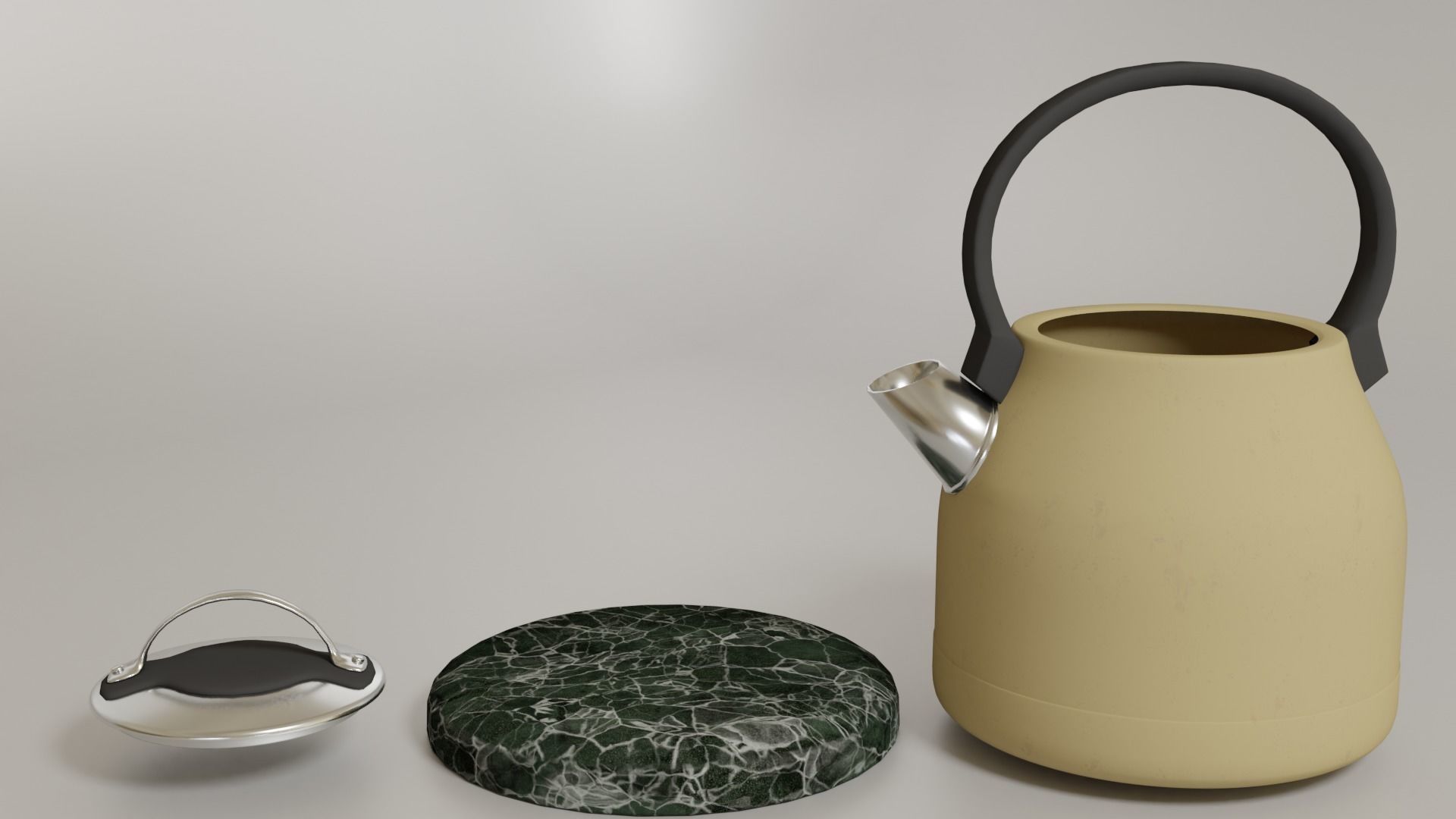 teapot on base 3D model CGTrader