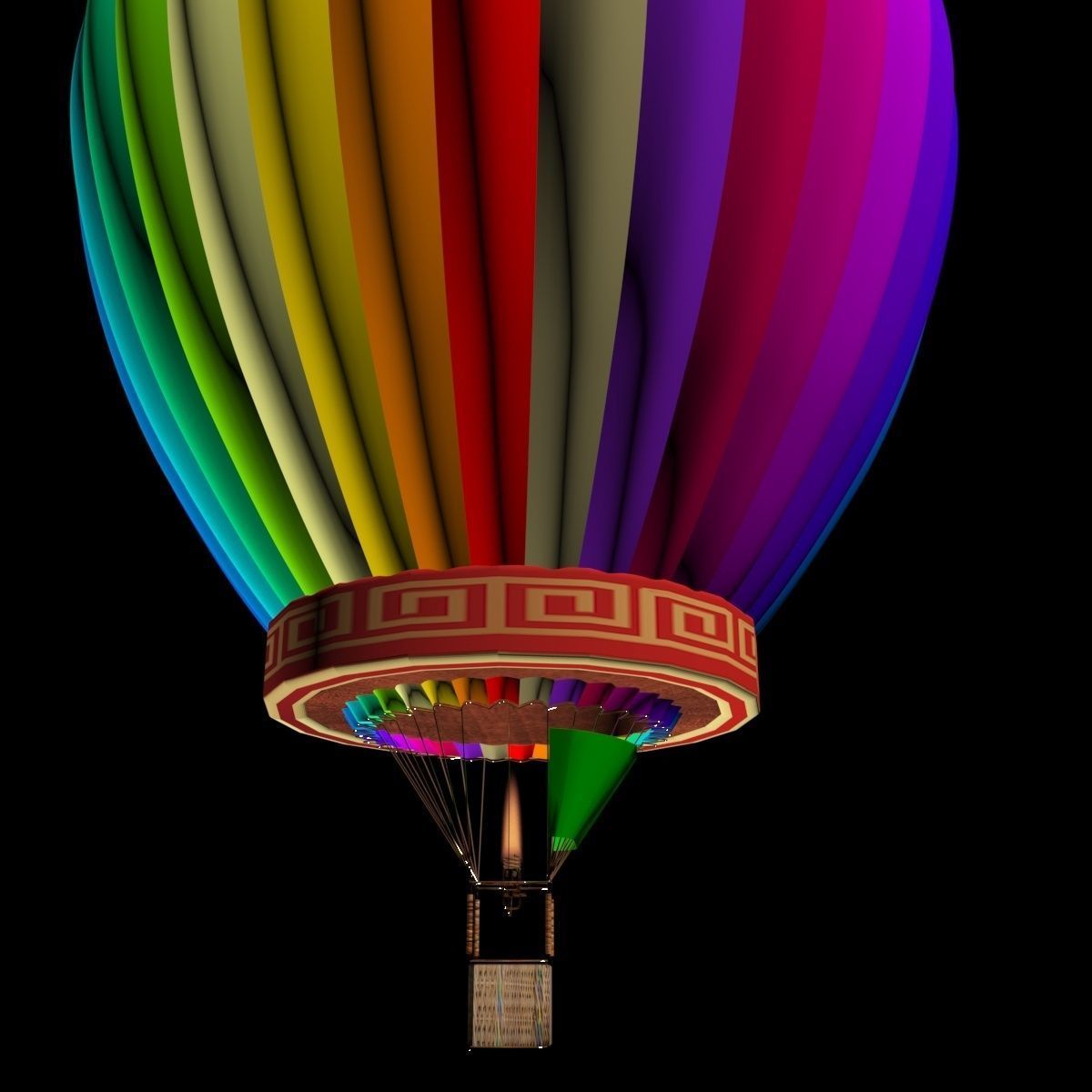 Chinese air balloon 3D model CGTrader