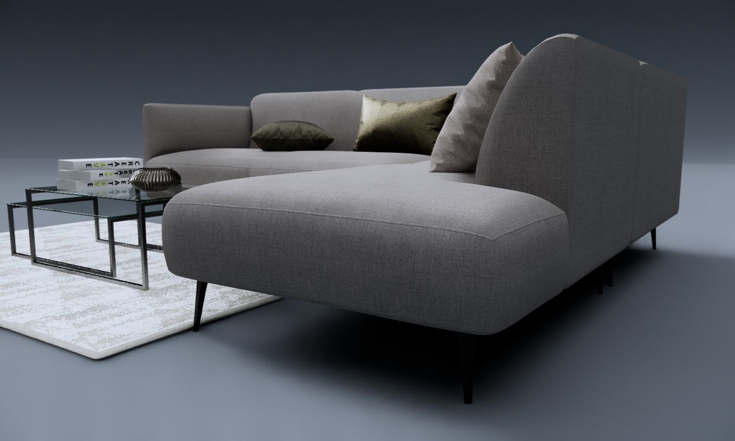CORNER SOFA FAMILY FOR REVIT 3D model CGTrader