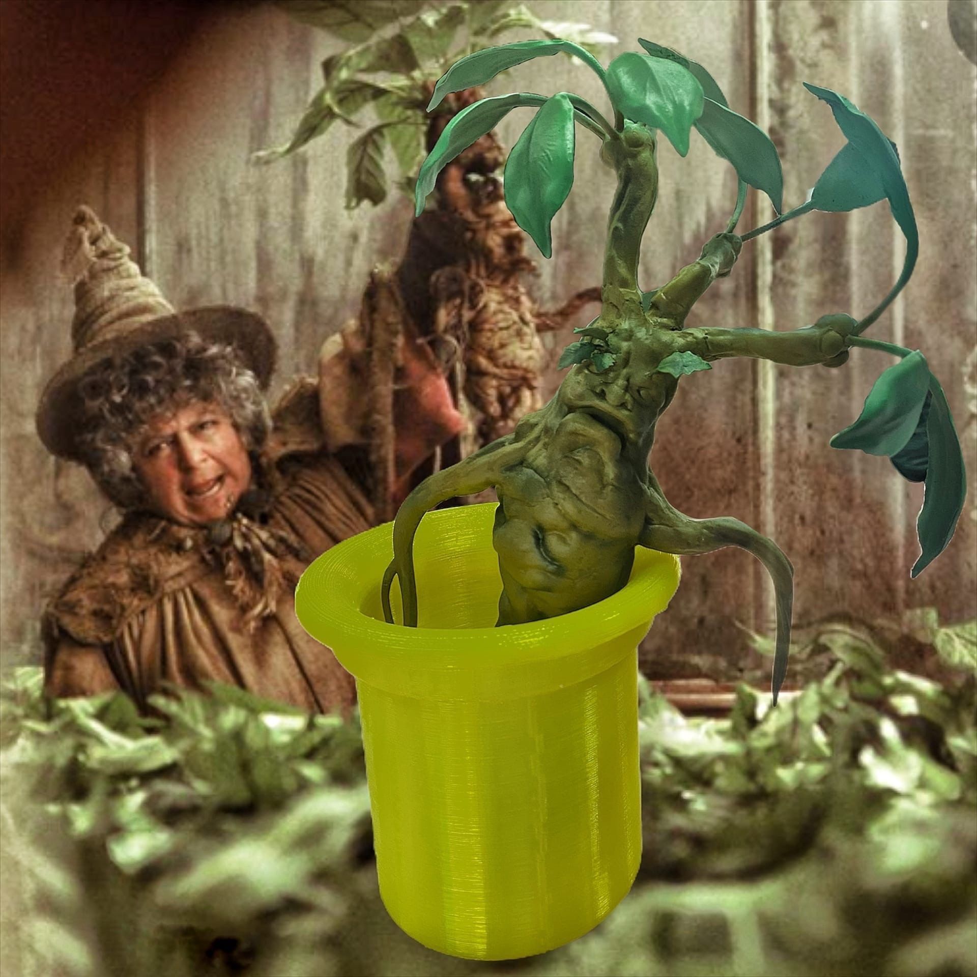 mandrake root plants from the Harry Potter movie 3D model 3D printable