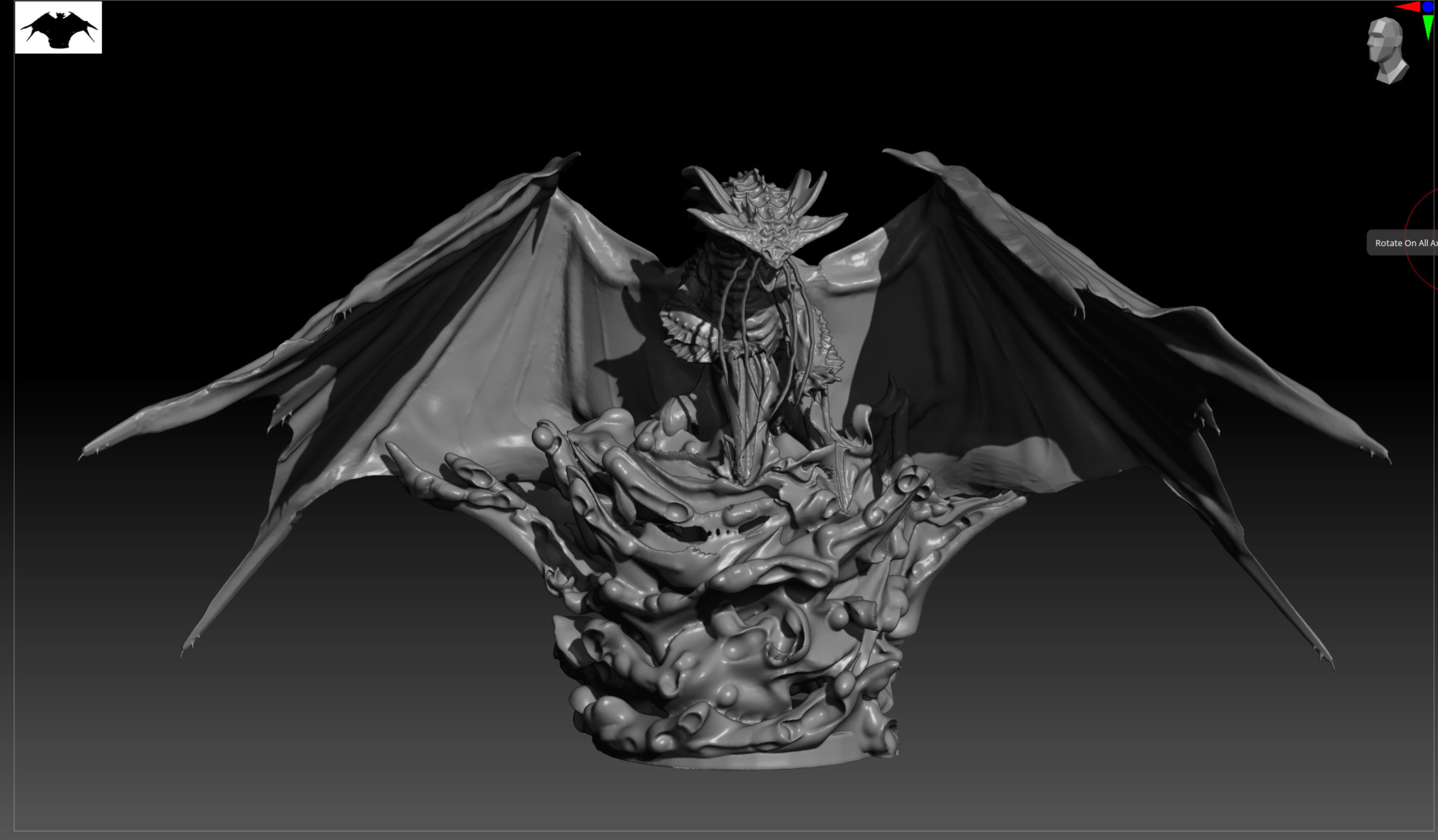 3D printable Monster Hunter Namielle exploding from water 3D model 3D ...