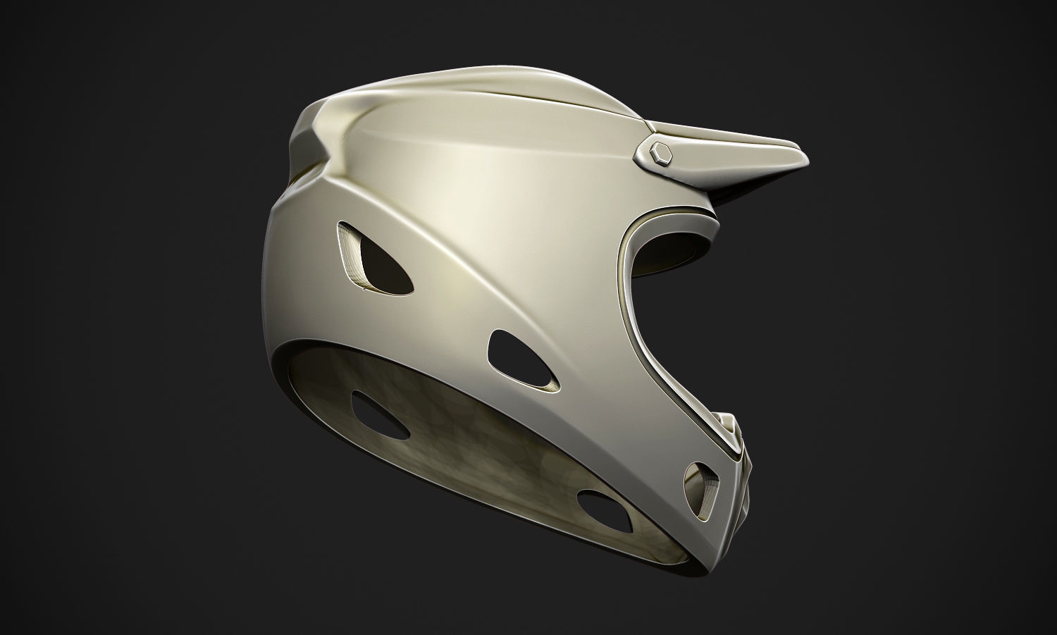 Motorcross Helmet 3D model 3D printable | CGTrader