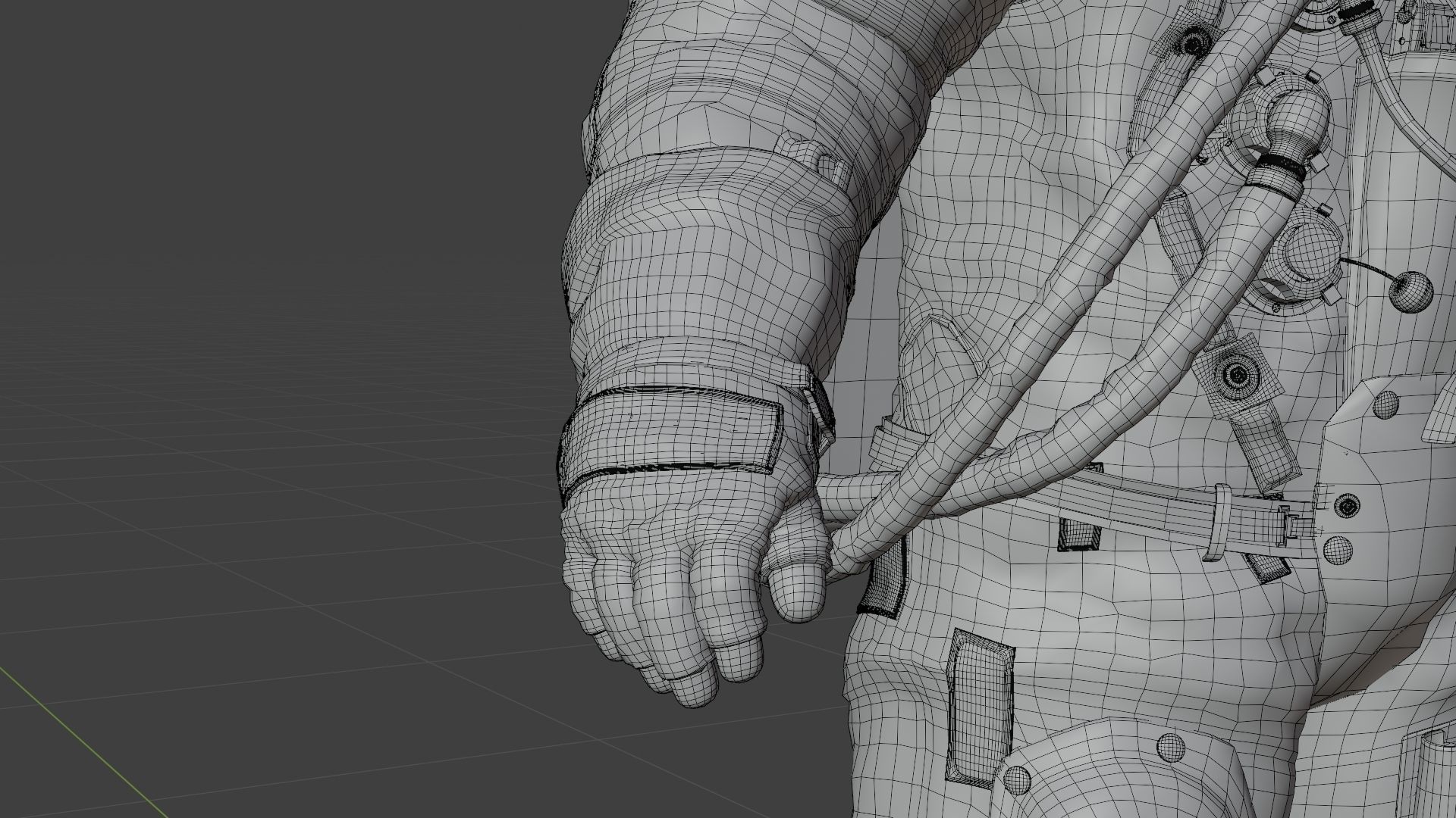 Apollo 11 A7L Spacesuit Rigged 3D model rigged | CGTrader