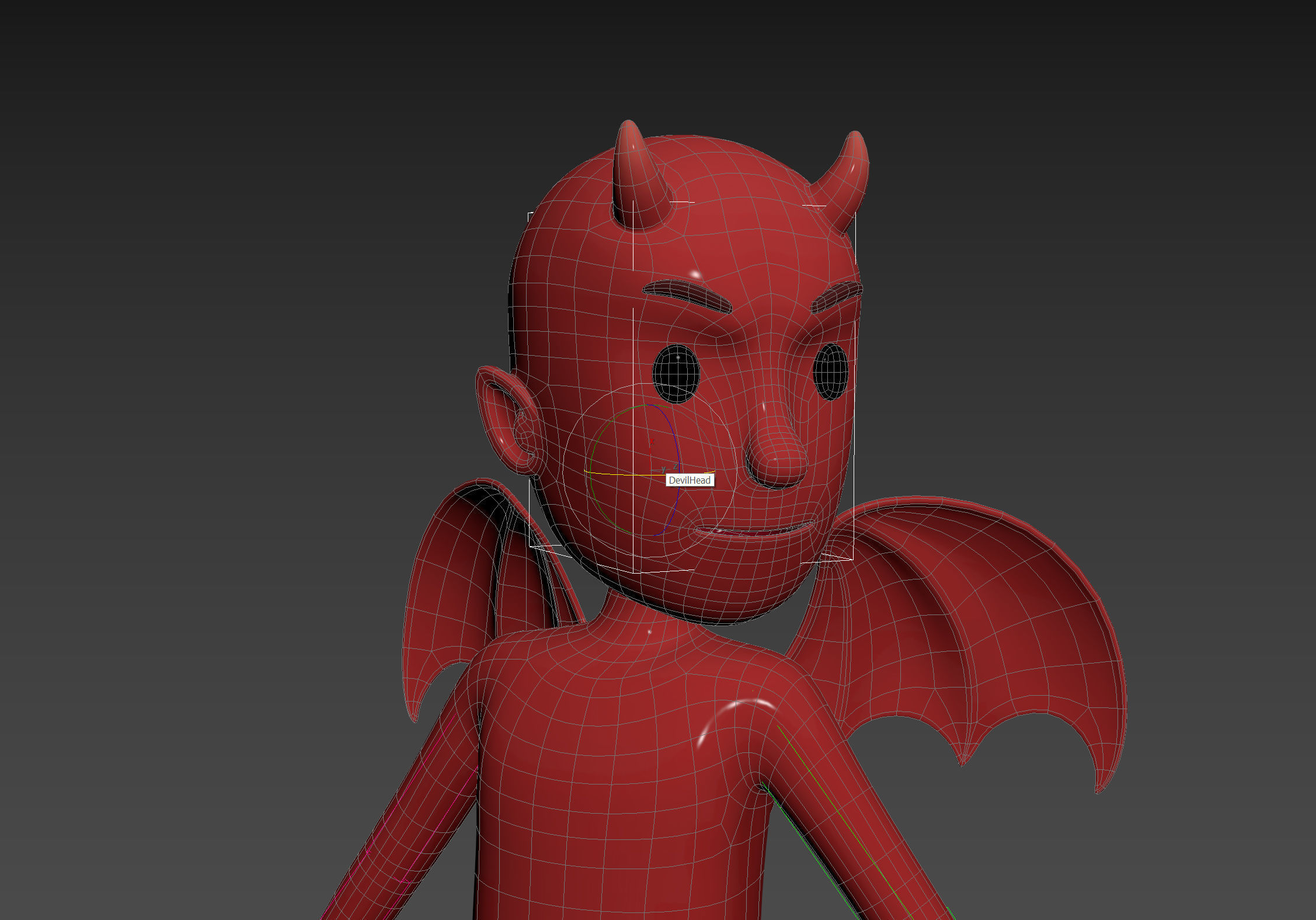 Character150 Rigged Devil 3D model rigged | CGTrader