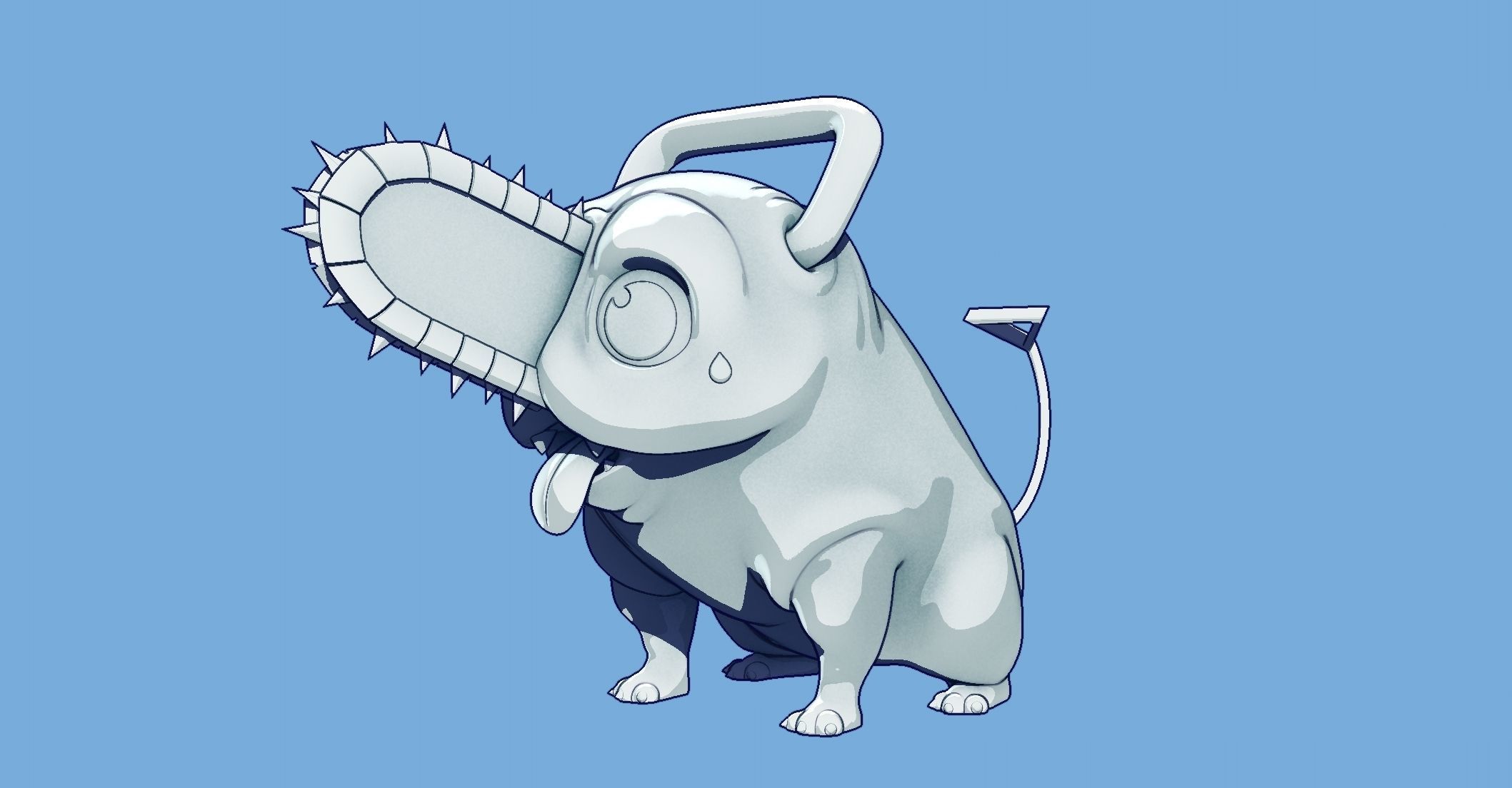 Pochita - Chainsaw Man 3D model 3D printable | CGTrader