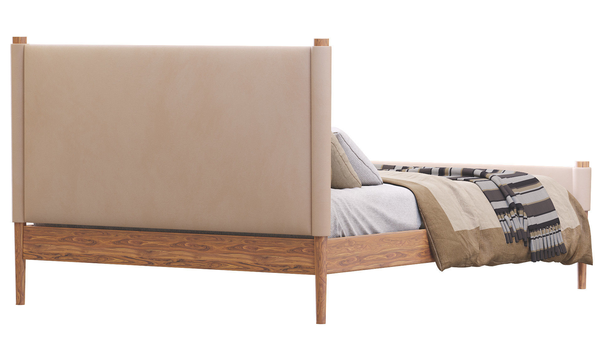 Walker Bed By West Elm 3D model CGTrader