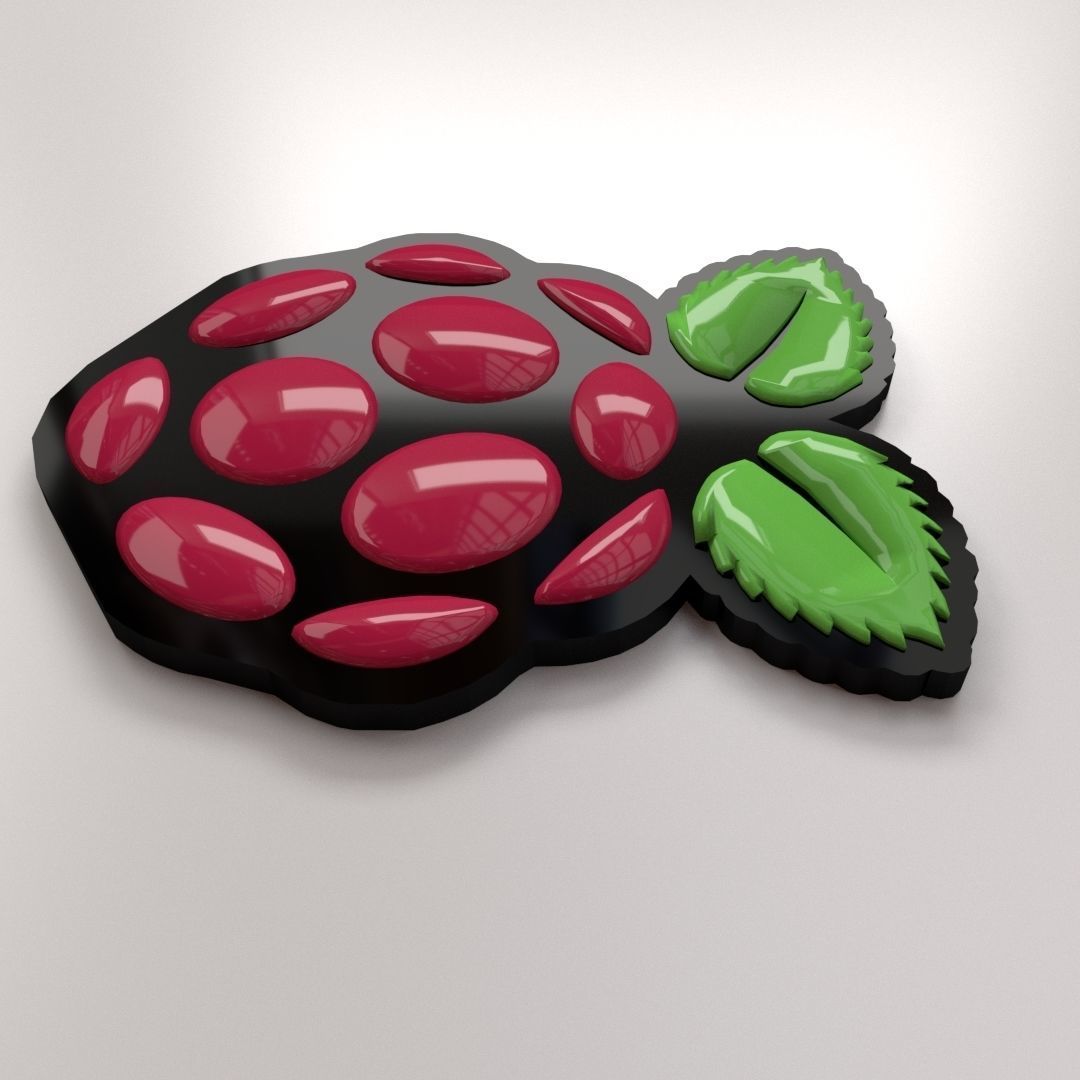 Raspberry Pi Logo 3D model | CGTrader