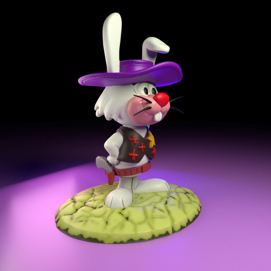 Ricochet Rabbit 3D model 3D printable | CGTrader