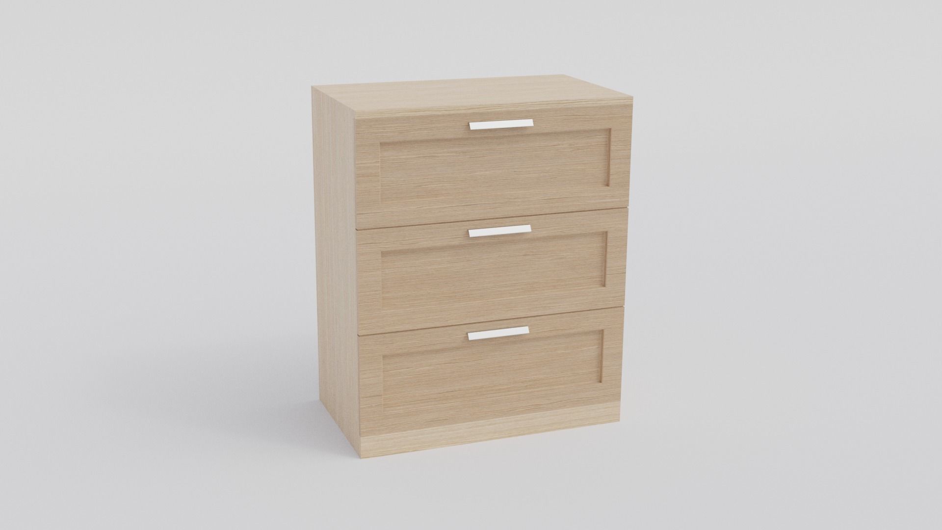 Brimnes 3Drawer Chest 3D model CGTrader