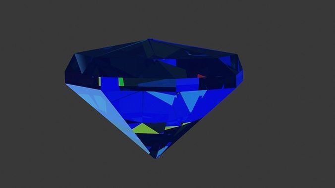 3D model Low poly Diamond VR / AR / low-poly | CGTrader