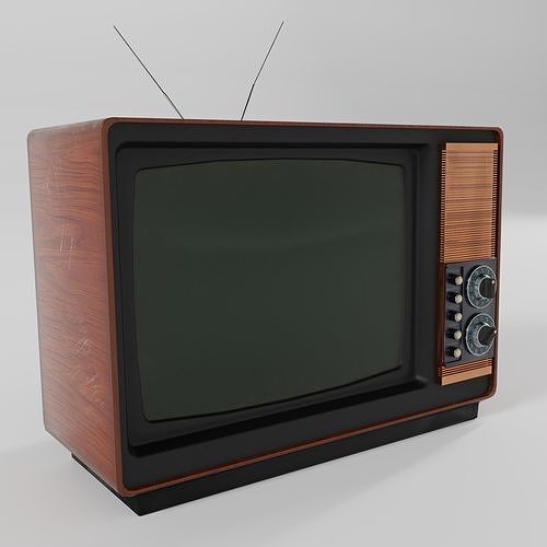 3D model Vintage CRT Television VR / AR / lowpoly CGTrader