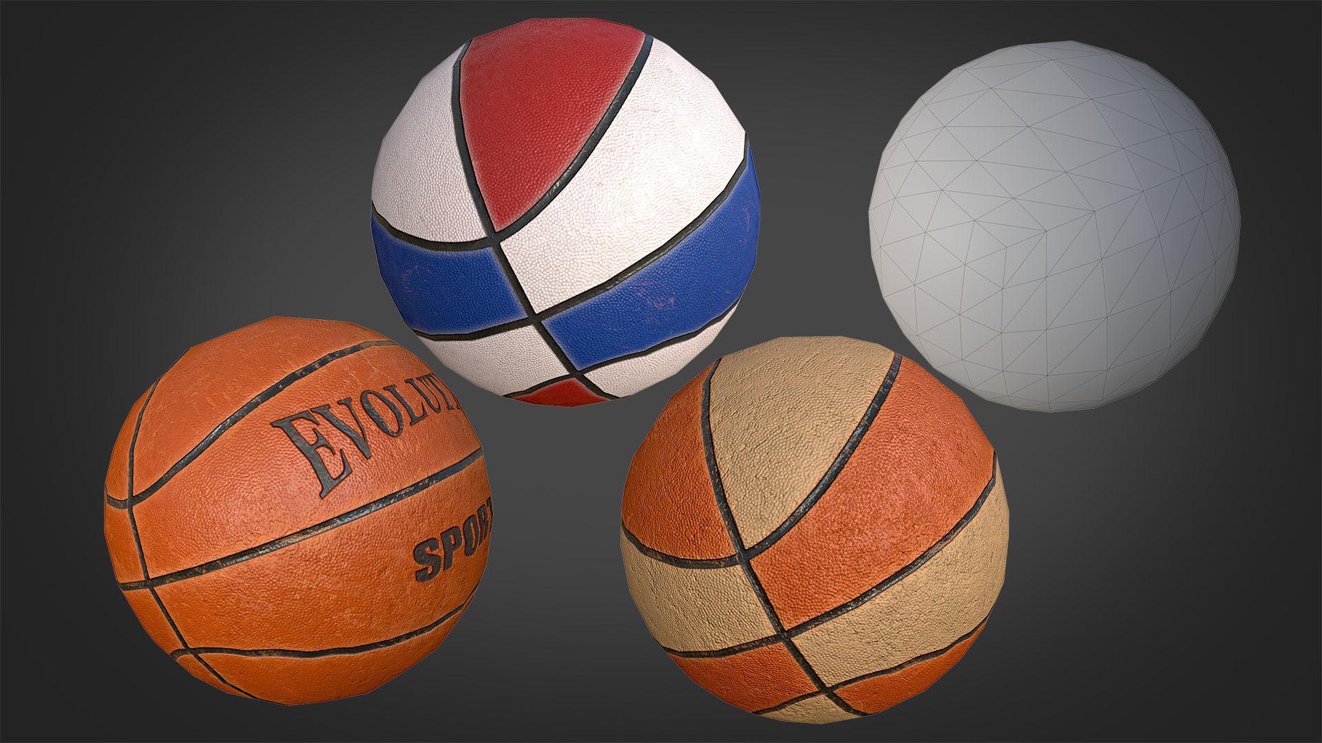 3D model Sport Balls Pack VR / AR / lowpoly CGTrader