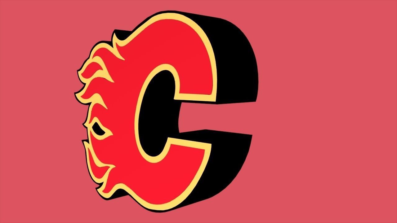Calgary Flames Team Logo 3D model CGTrader