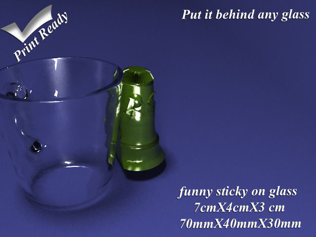 Funny Sticky on Glass