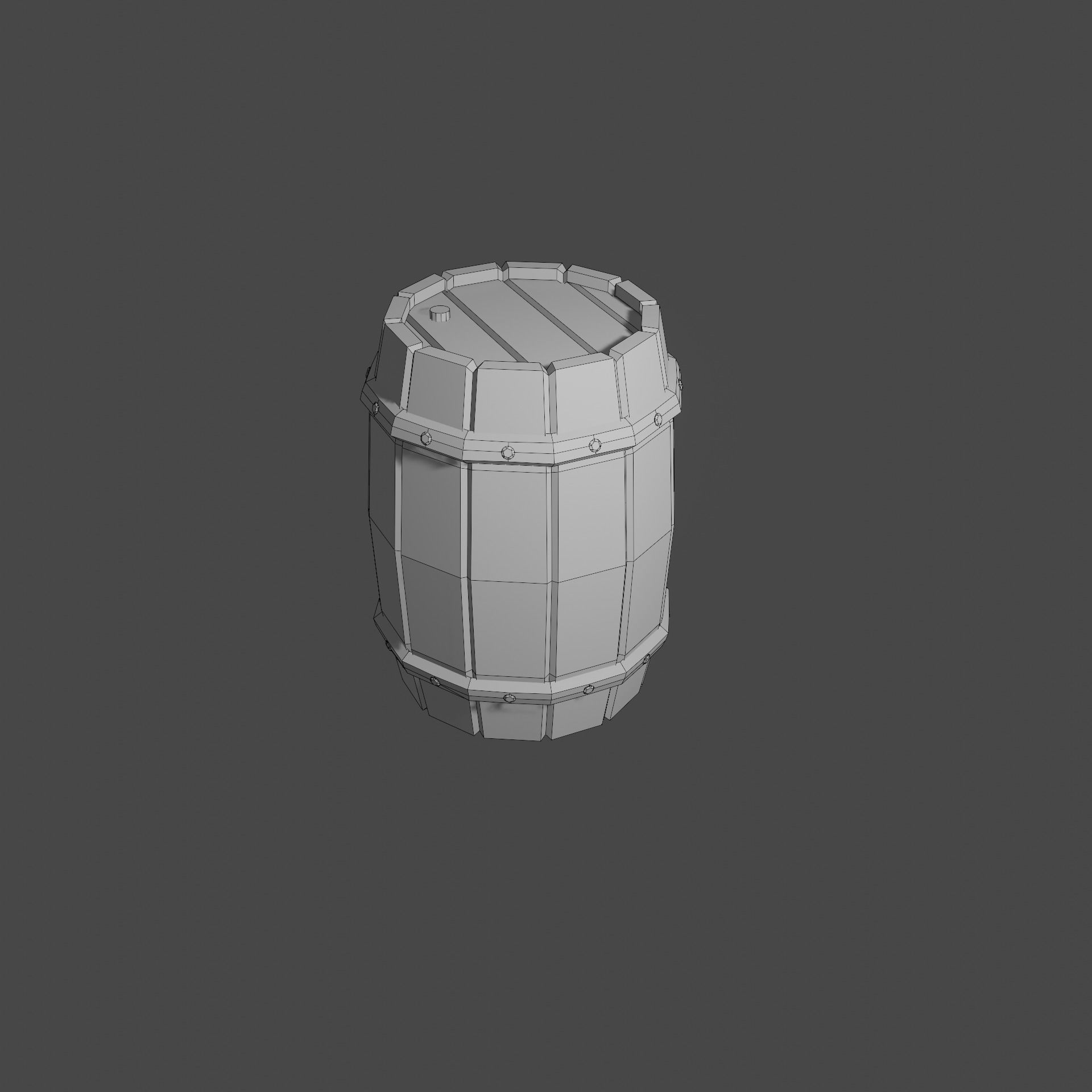 3D model Barrel Low-poly Game ready VR / AR / low-poly | CGTrader