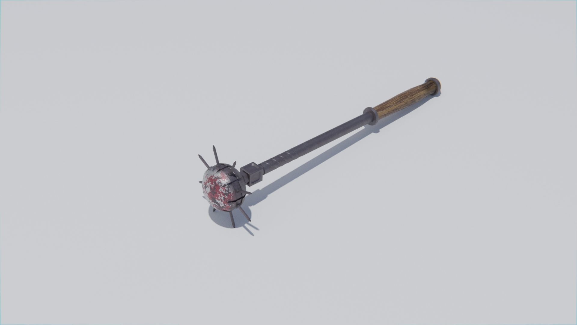 3D model bludgeon mace medieval blunt weapon weapon VR / AR / lowpoly