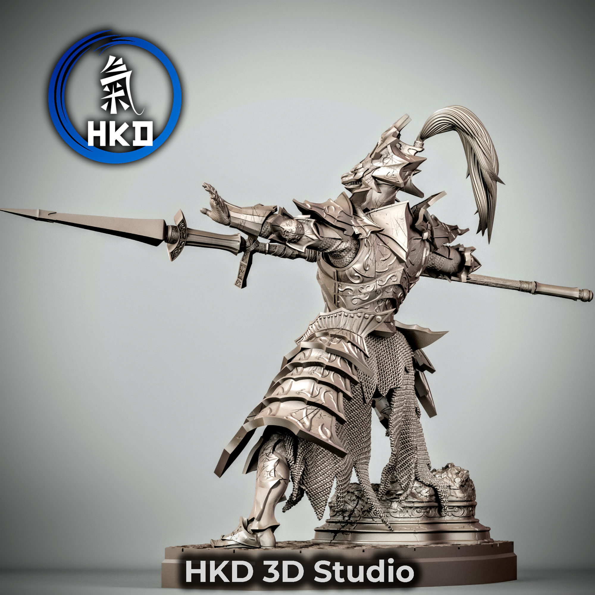 Ornstein Dragonslayer fan art - Dark souls 3D model 3D printable | CGTrader