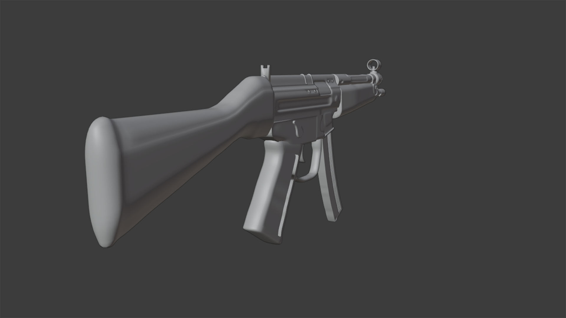 3D model MP5 Submachine Gun VR / AR / low-poly | CGTrader