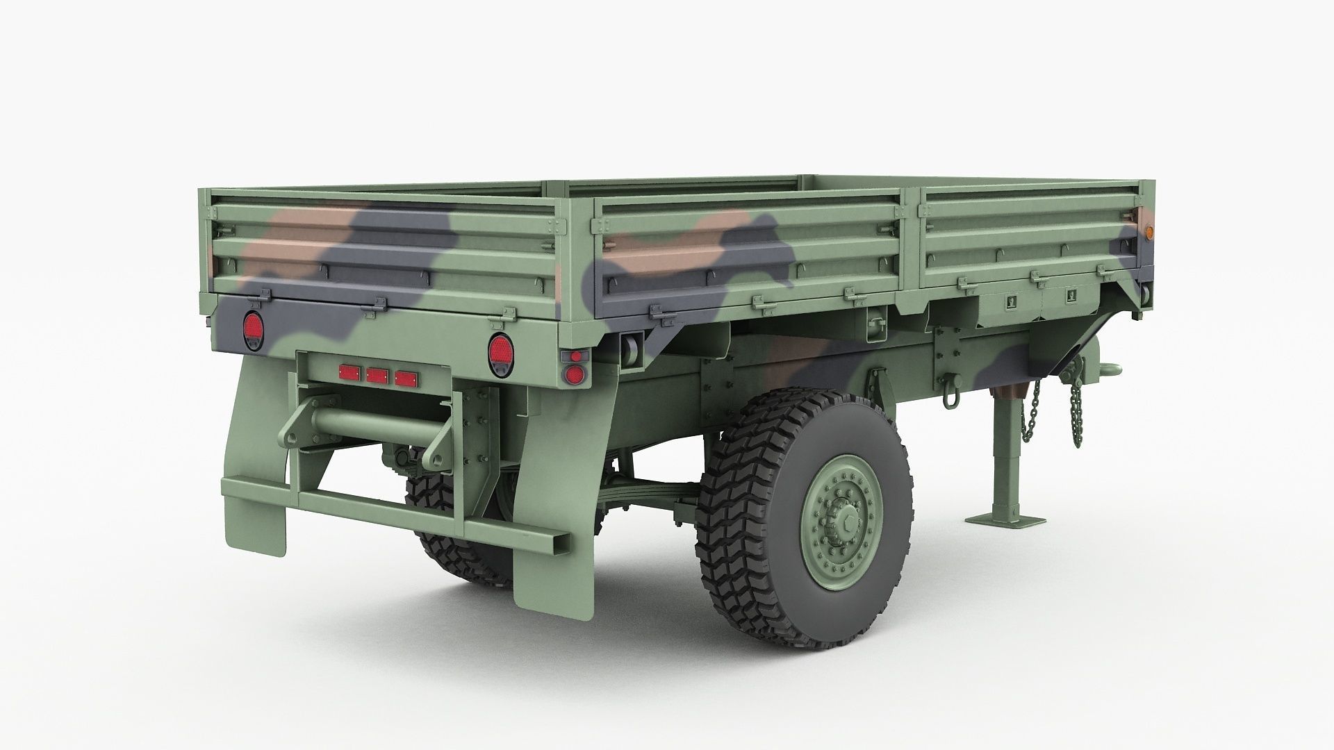 Military trailer M1082 3D model | CGTrader