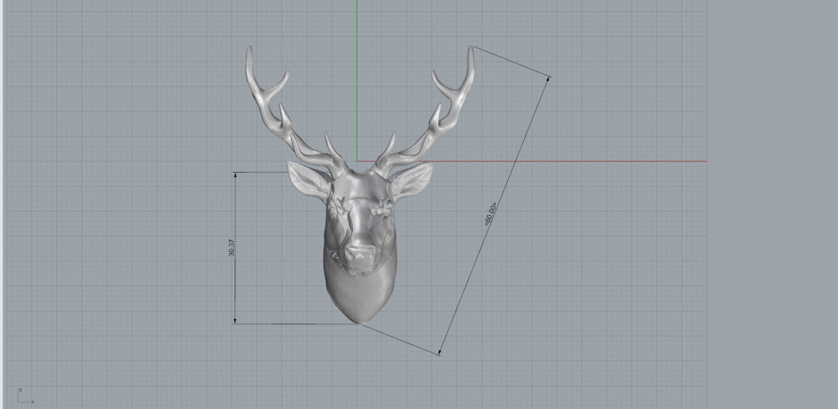 Deer Head 3D model 3D printable | CGTrader
