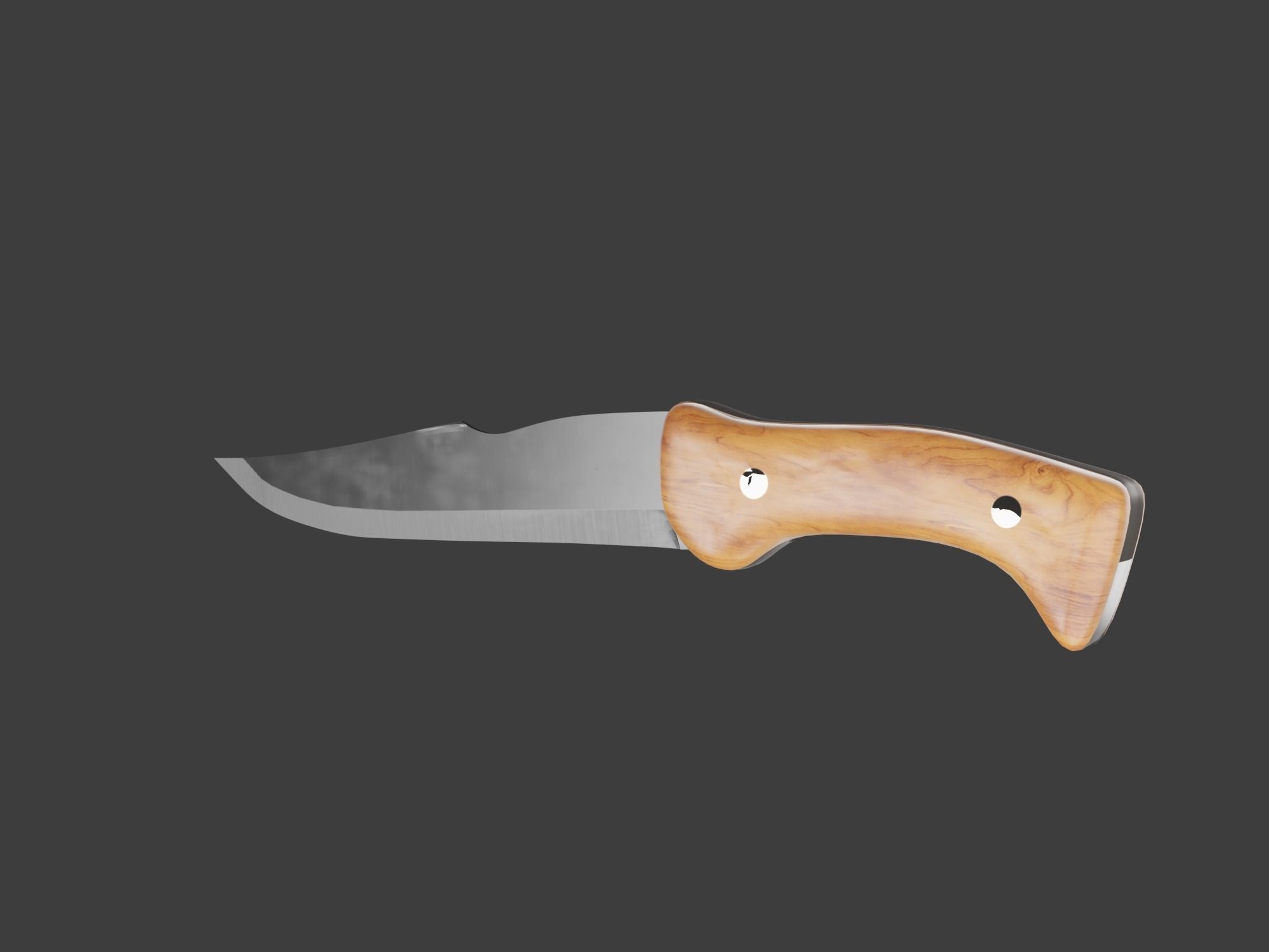Hunting Knife 3d model free VR / AR / lowpoly 3D model CGTrader