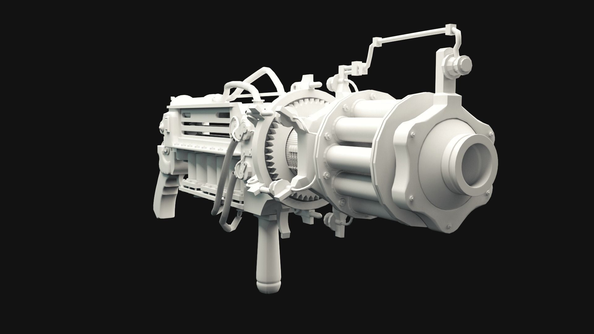 Rail gun 3D model CGTrader