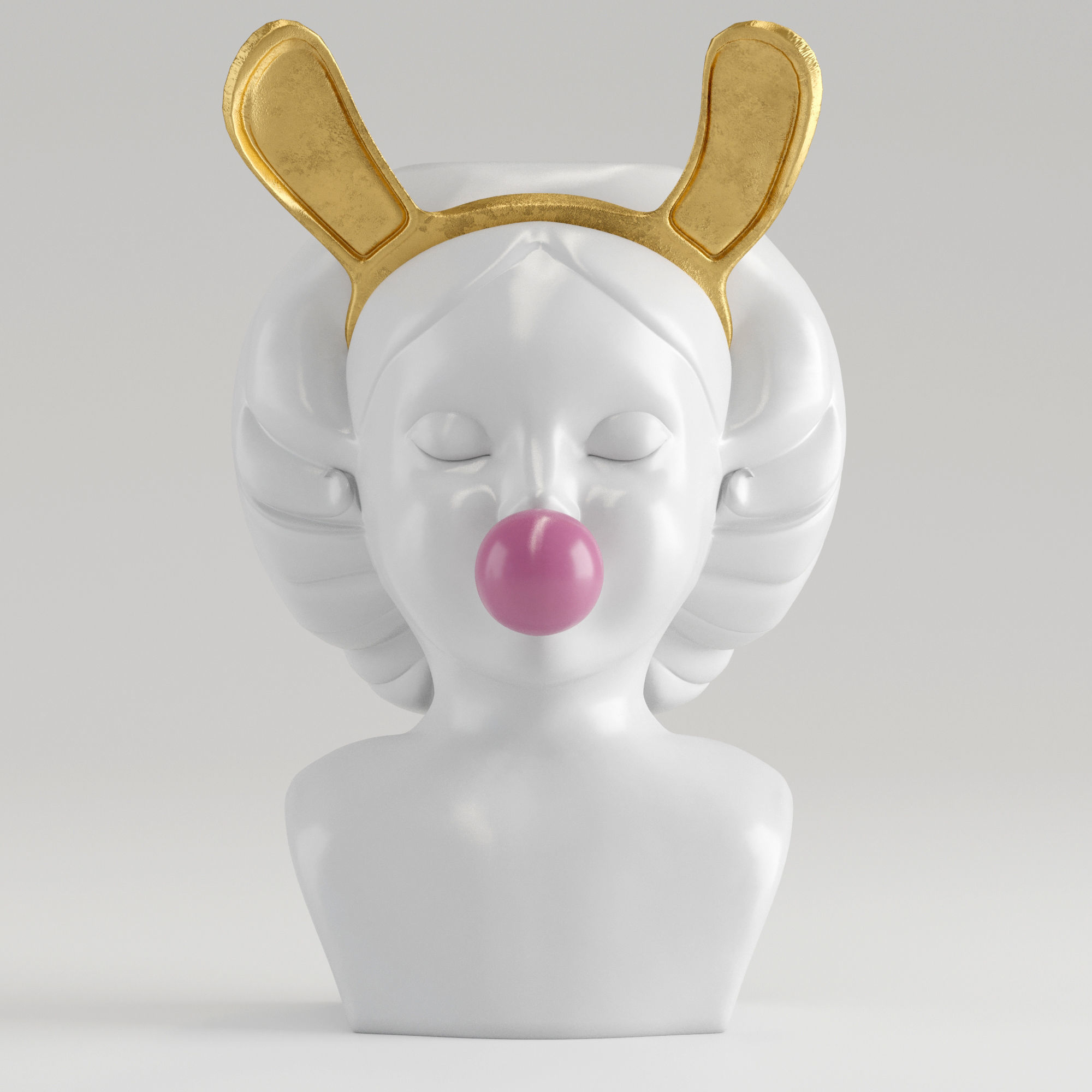 Handmade vase Bubble Gum Girl 3D model CGTrader