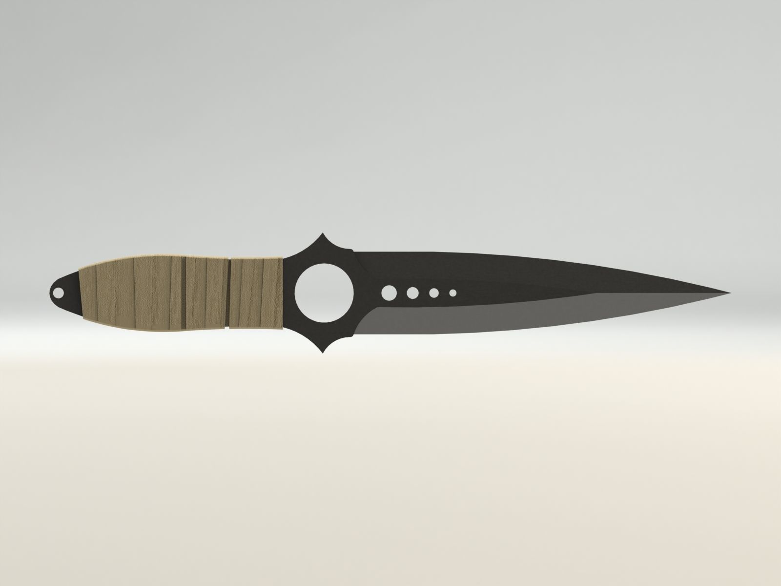 skeleton knife 3D model 3D printable CGTrader