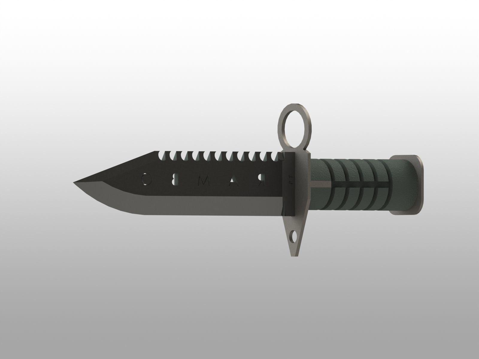m9 bayonet 3D model 3D printable | CGTrader