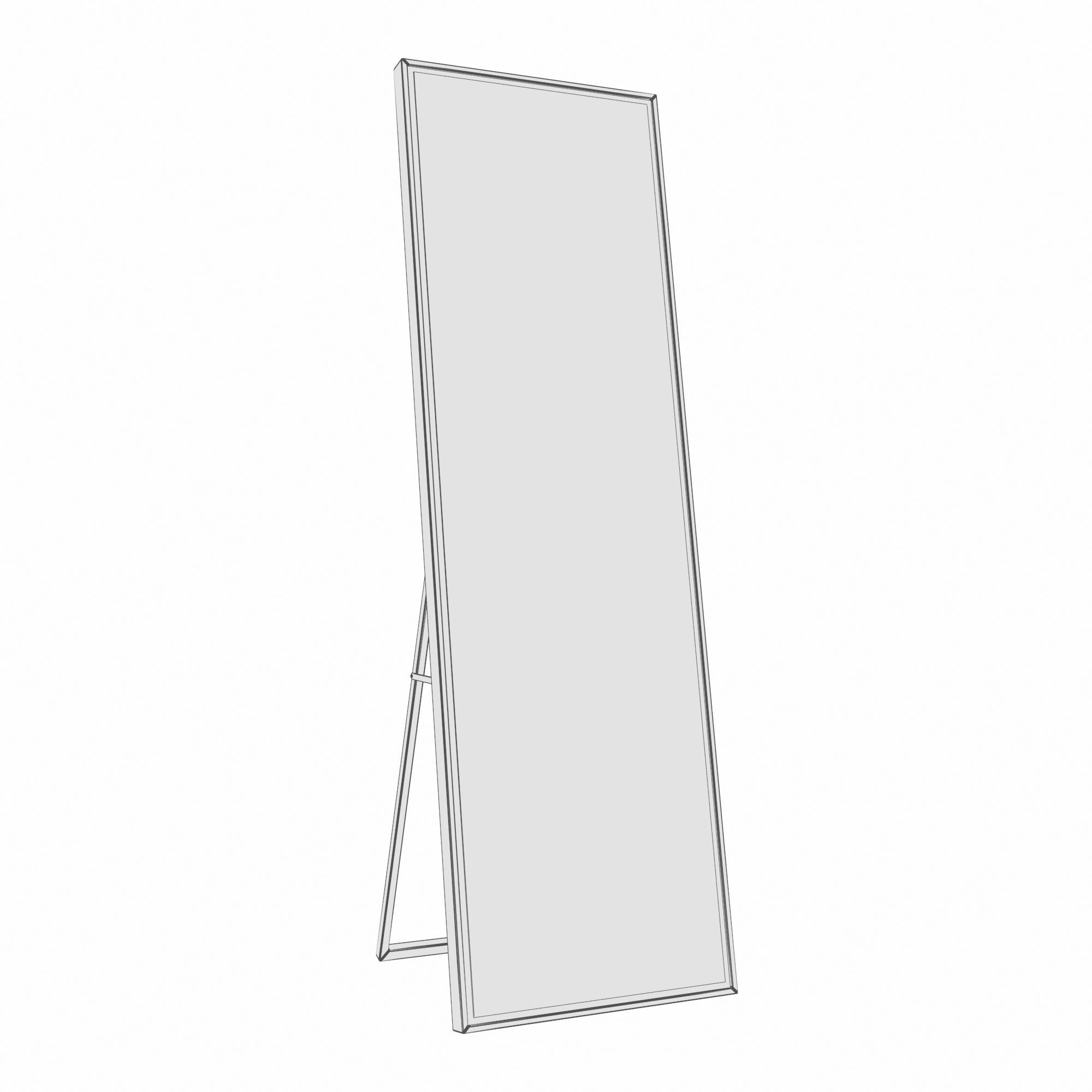 Loeffler Modern Contemporary Full Length Mirror 3D model CGTrader