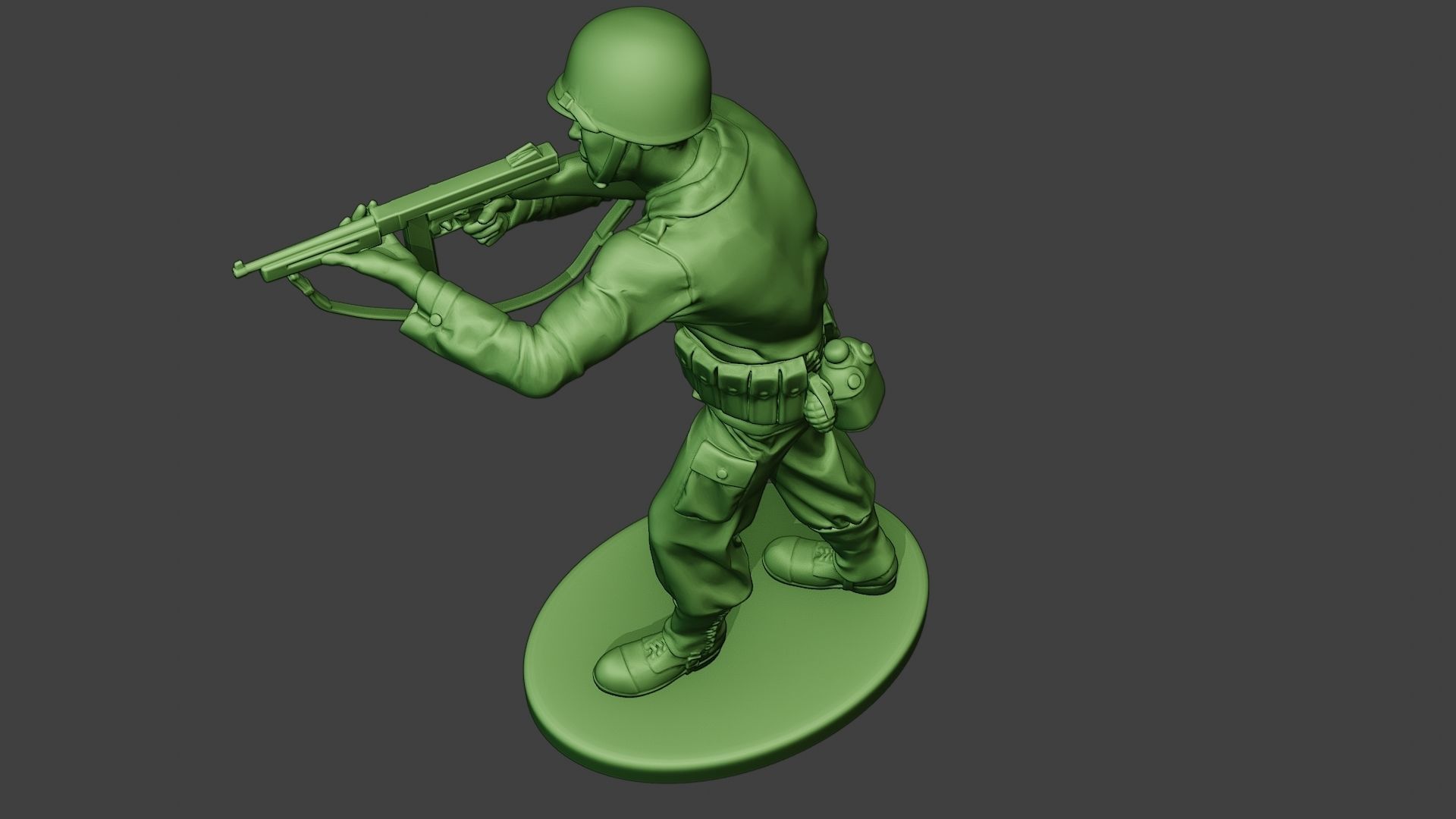American soldier ww2 Shoot Stand2 A12 3D model 3D printable | CGTrader