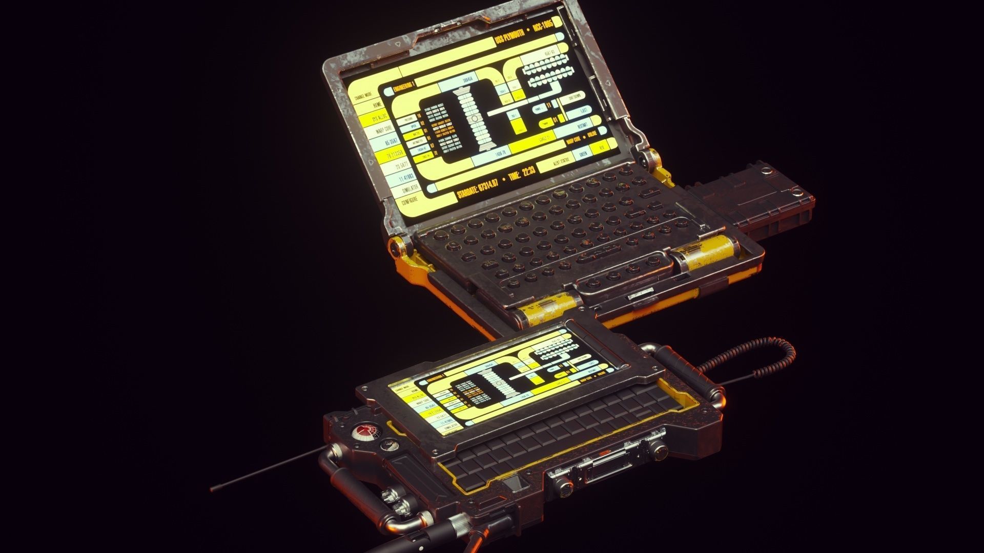 Hacking device concept 3D model | CGTrader
