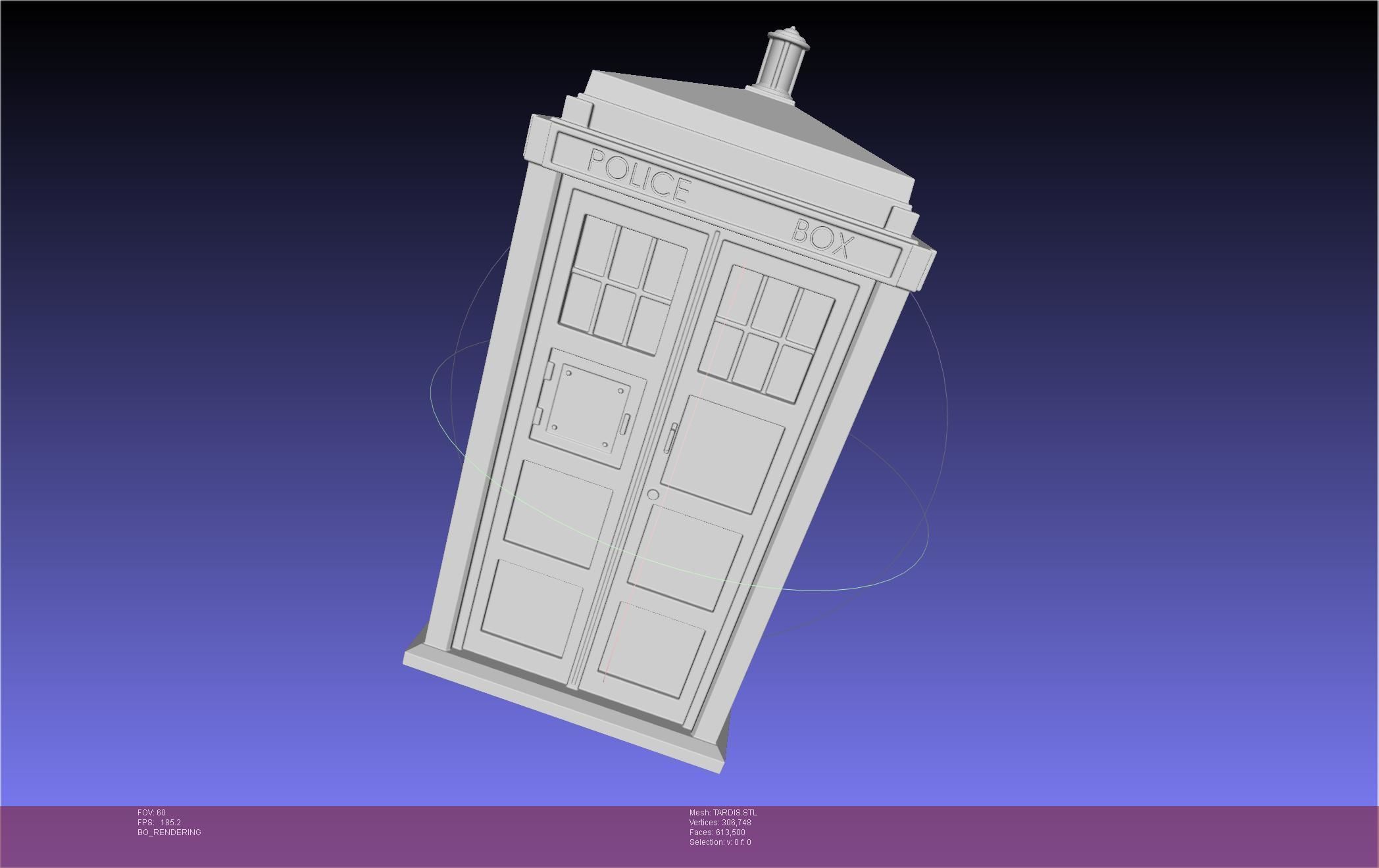 Doctor Who TARDIS Printable Model 3D model 3D printable CGTrader