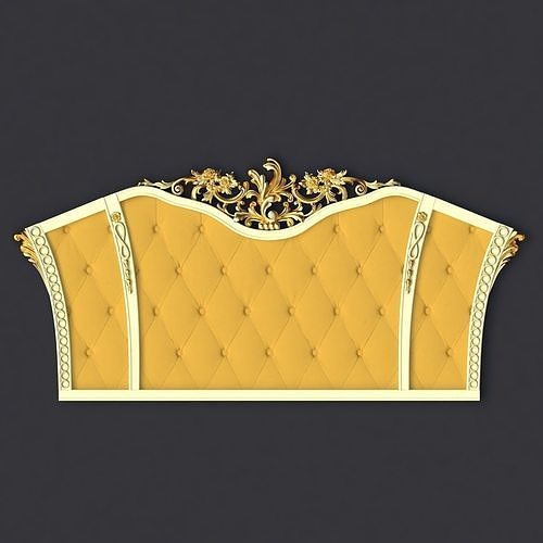 bed headboard 3D model CGTrader