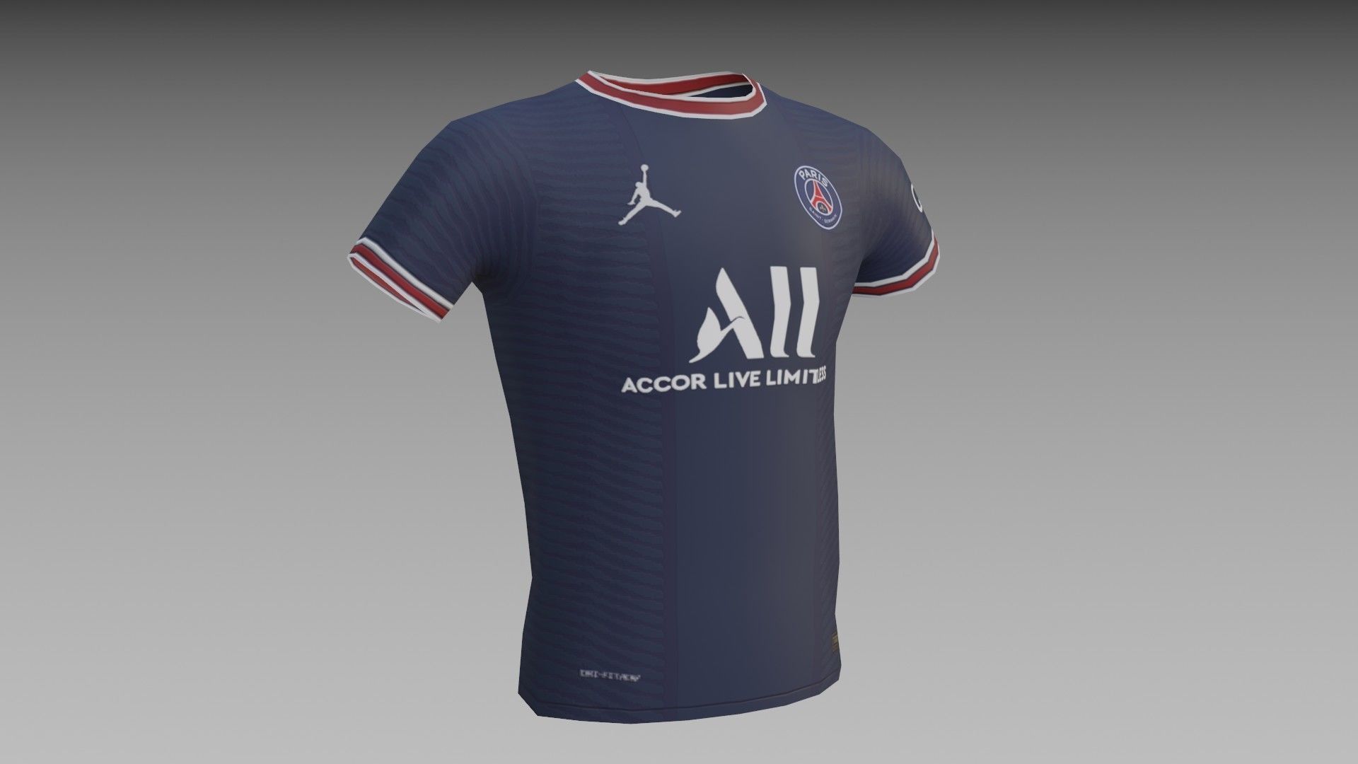 3D model Messi PSG 30 - T shirt VR / AR / low-poly | CGTrader